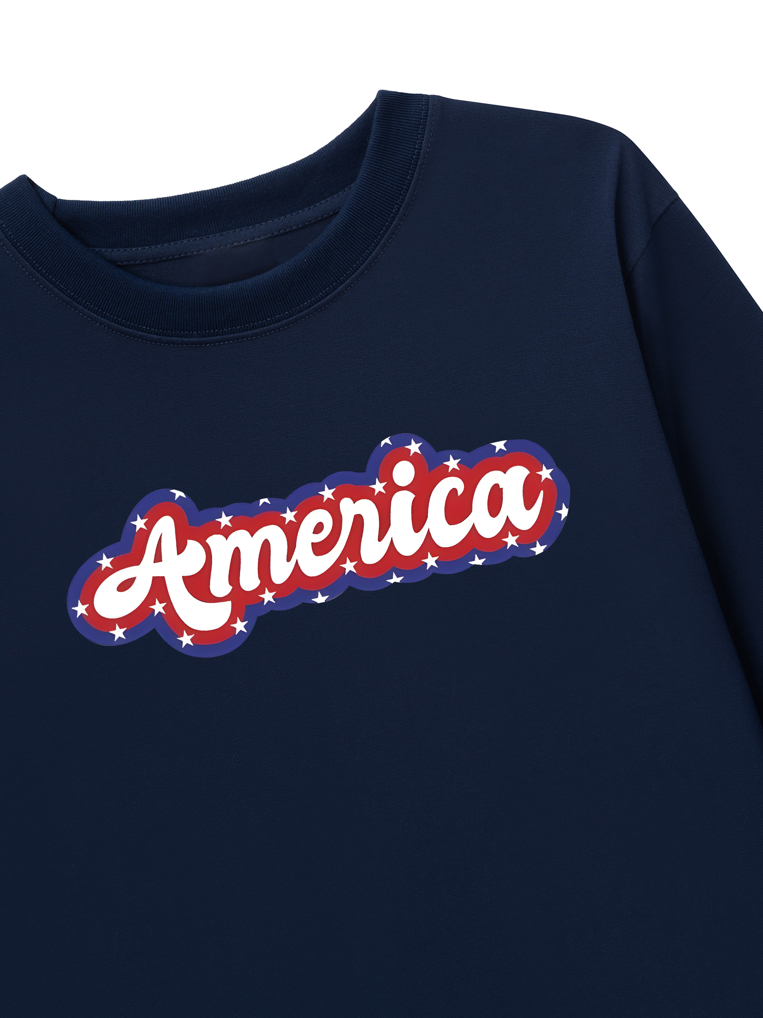 Áo Thun Dài Tay USA Retro Flag America