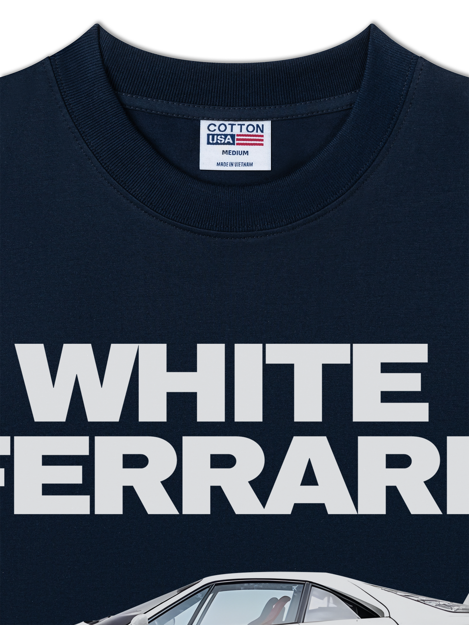 Áo Thun Relaxed Fit Ferrari White Brilliant