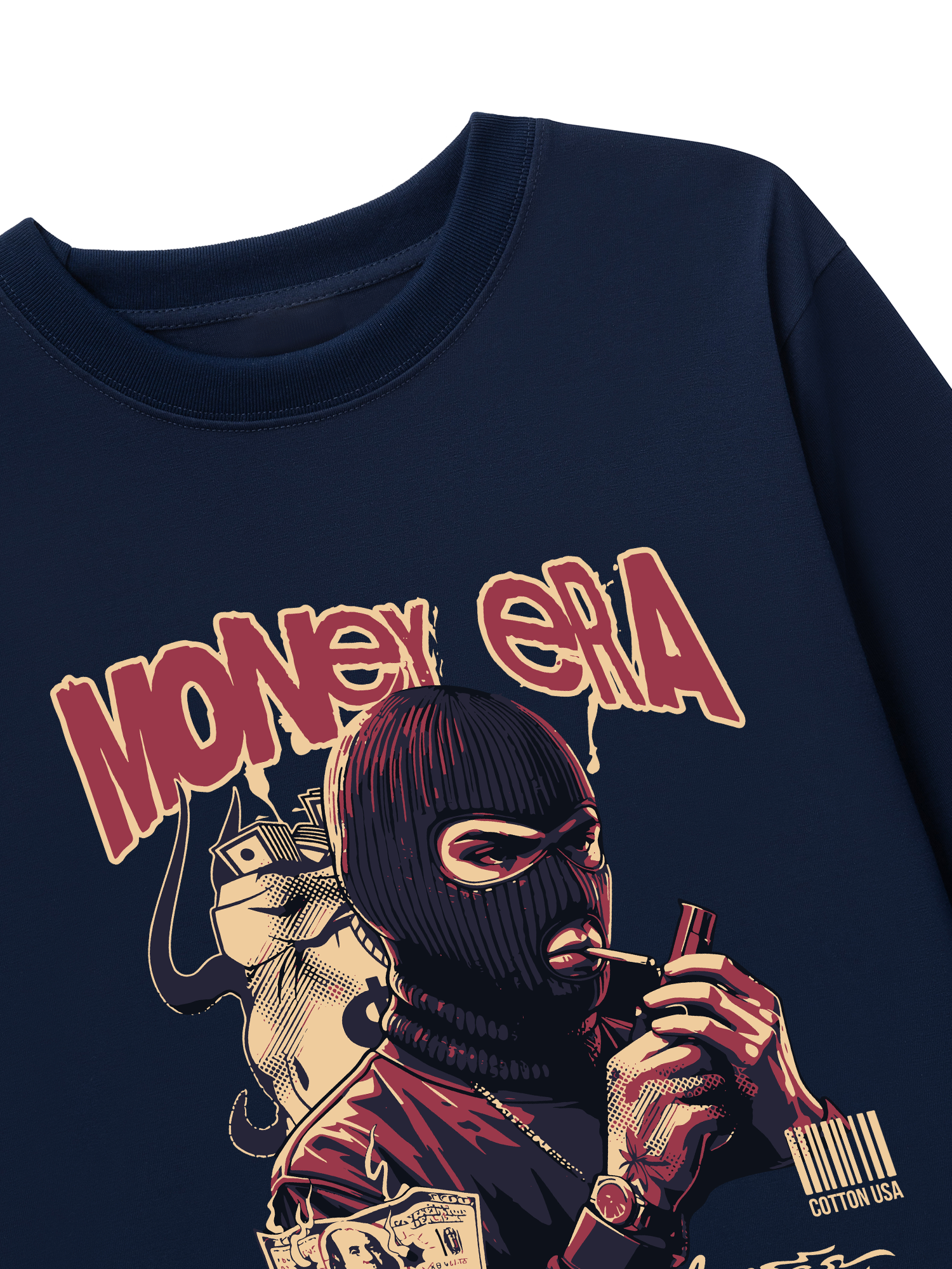 Áo Thun Dài Tay Money Era No Rules