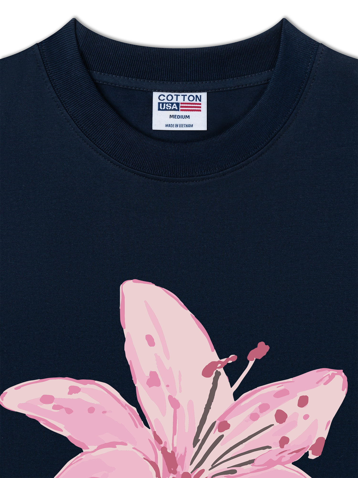 Áo Thun Relaxed Fit Pink Lily