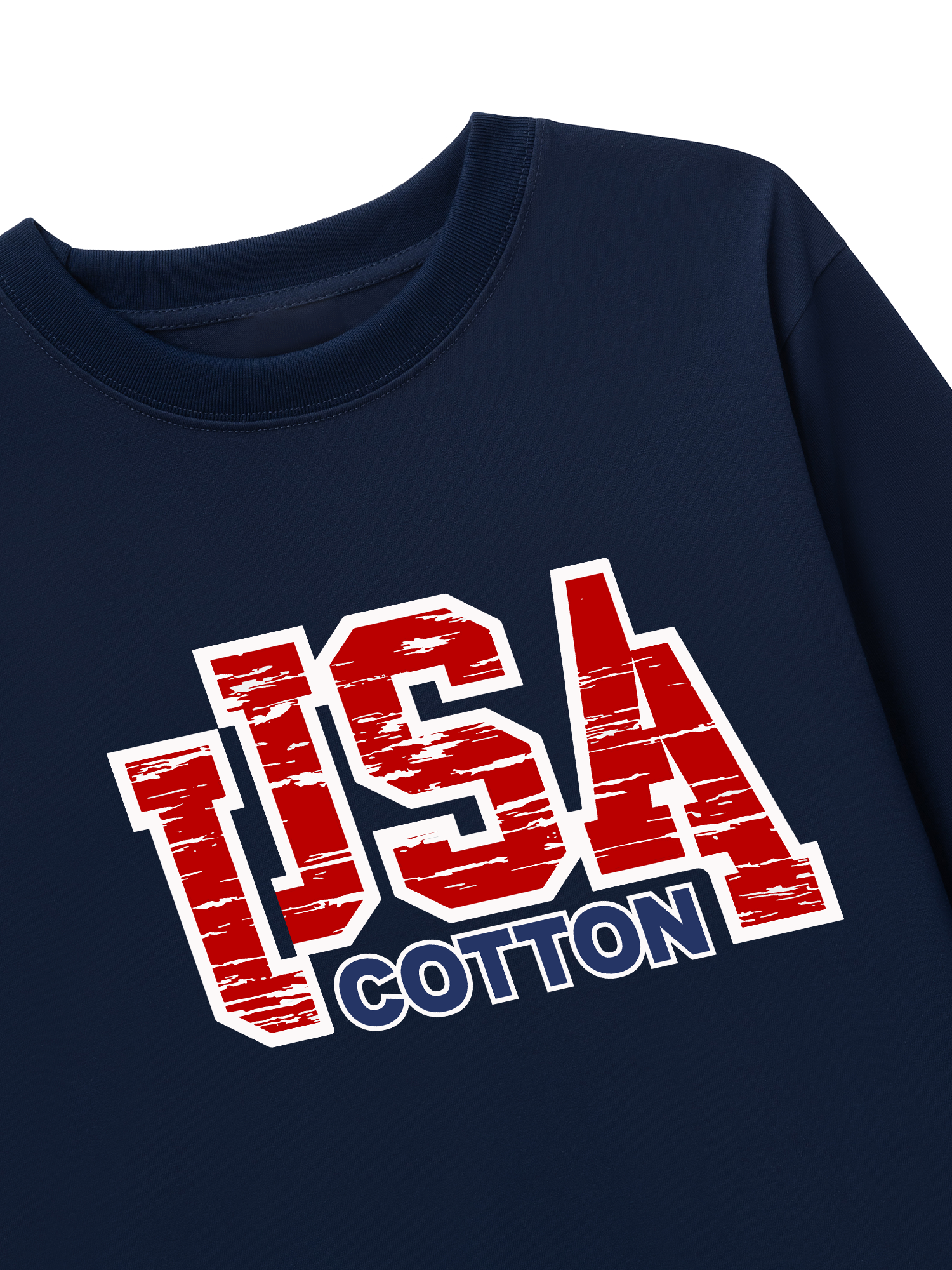 Áo Thun Dài Tay USA Scratched Typo