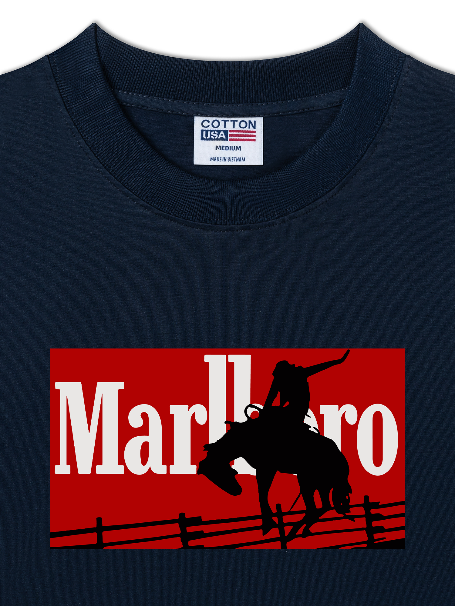 Áo Thun Relaxed Fit Marlboro Vaulting Cowboy
