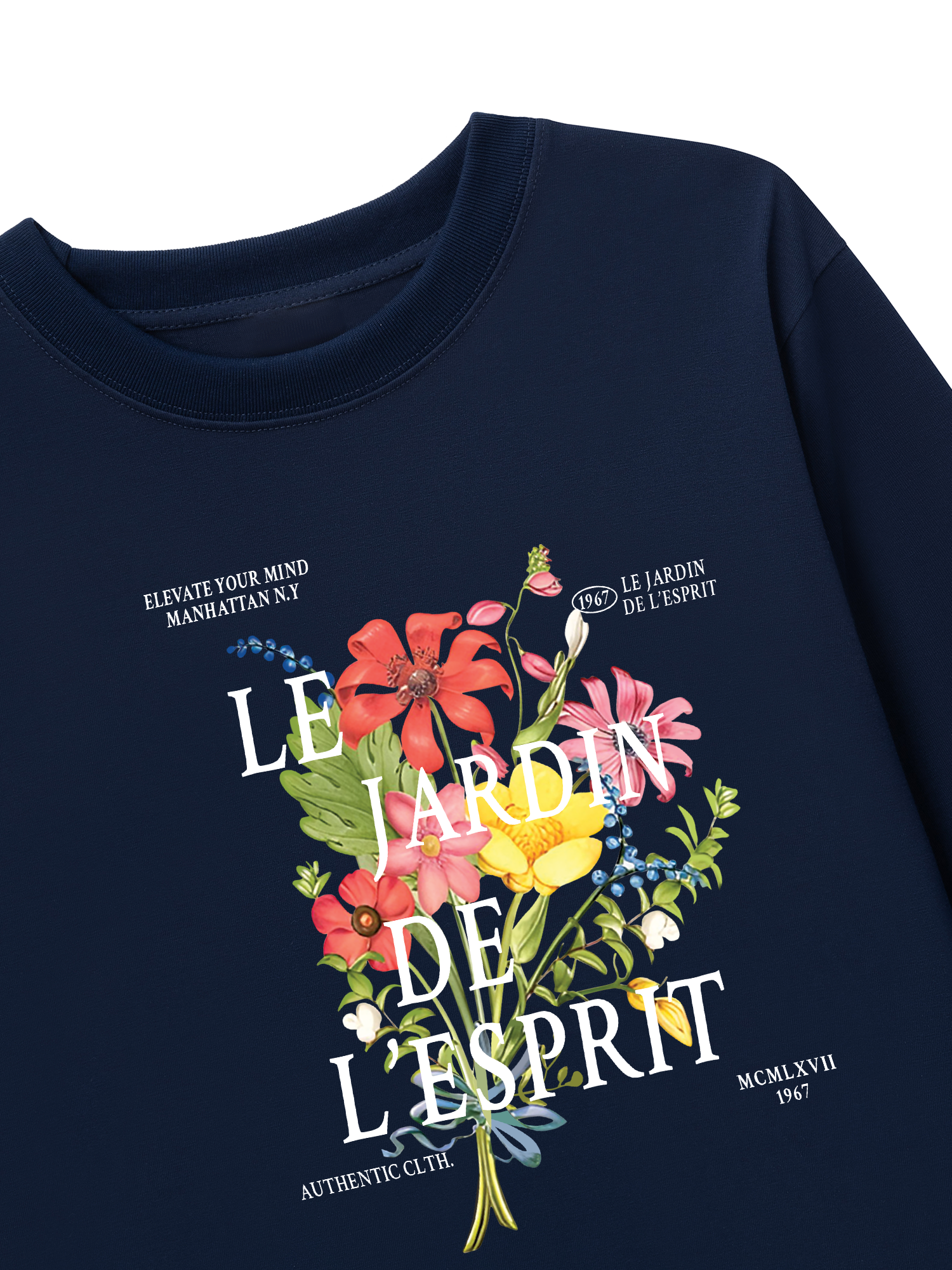Áo Thun Dài Tay Floral Authentic
