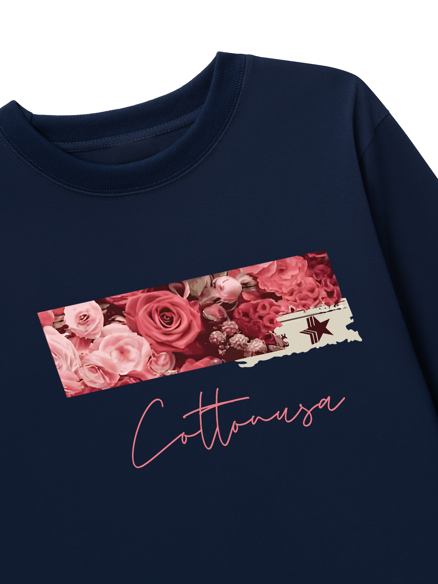 Áo Thun Dài Tay Trending Floral Cotton Usa