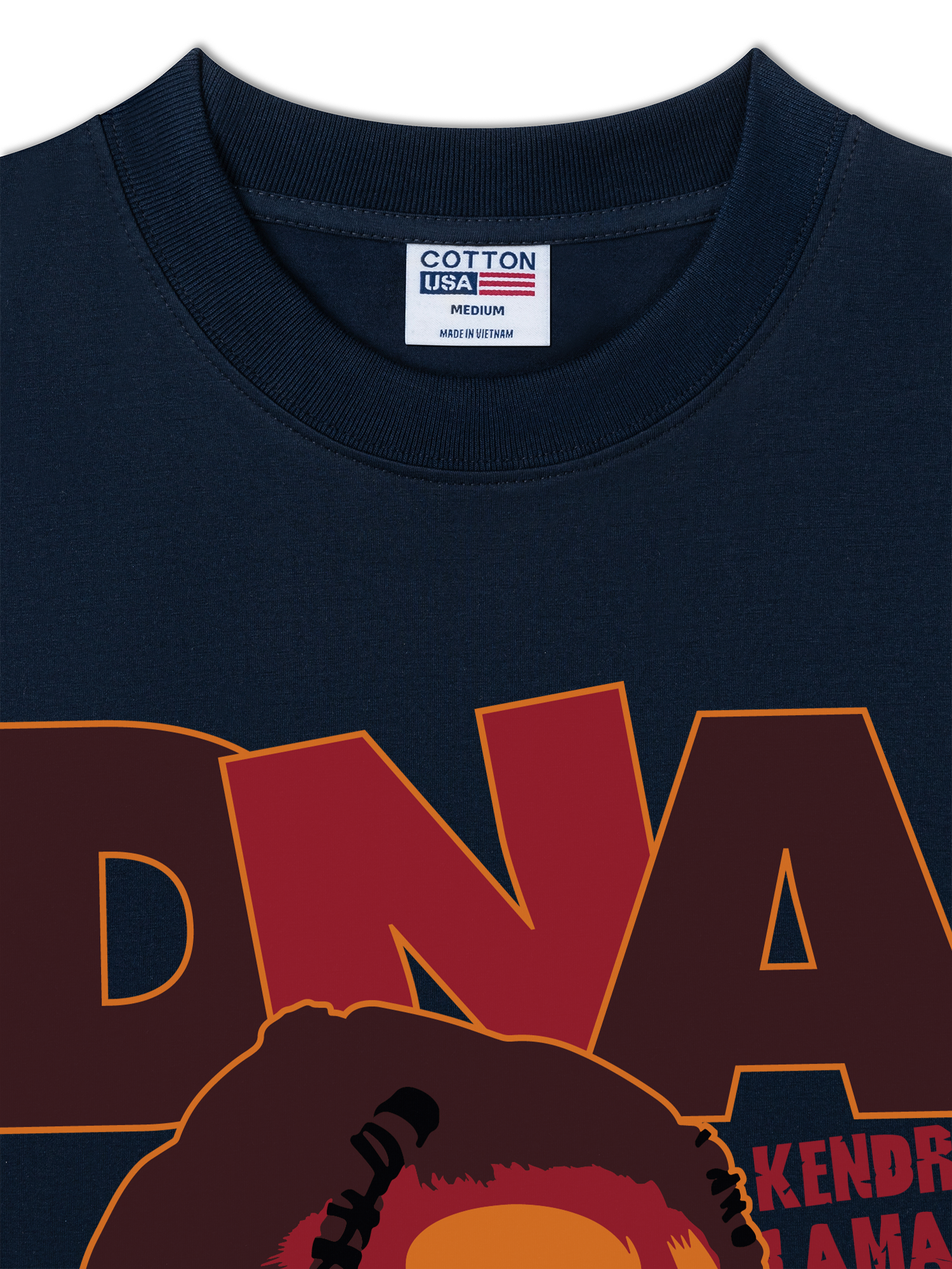 Áo Thun Relaxed Fit Rapper Kendrick Lamar DNA