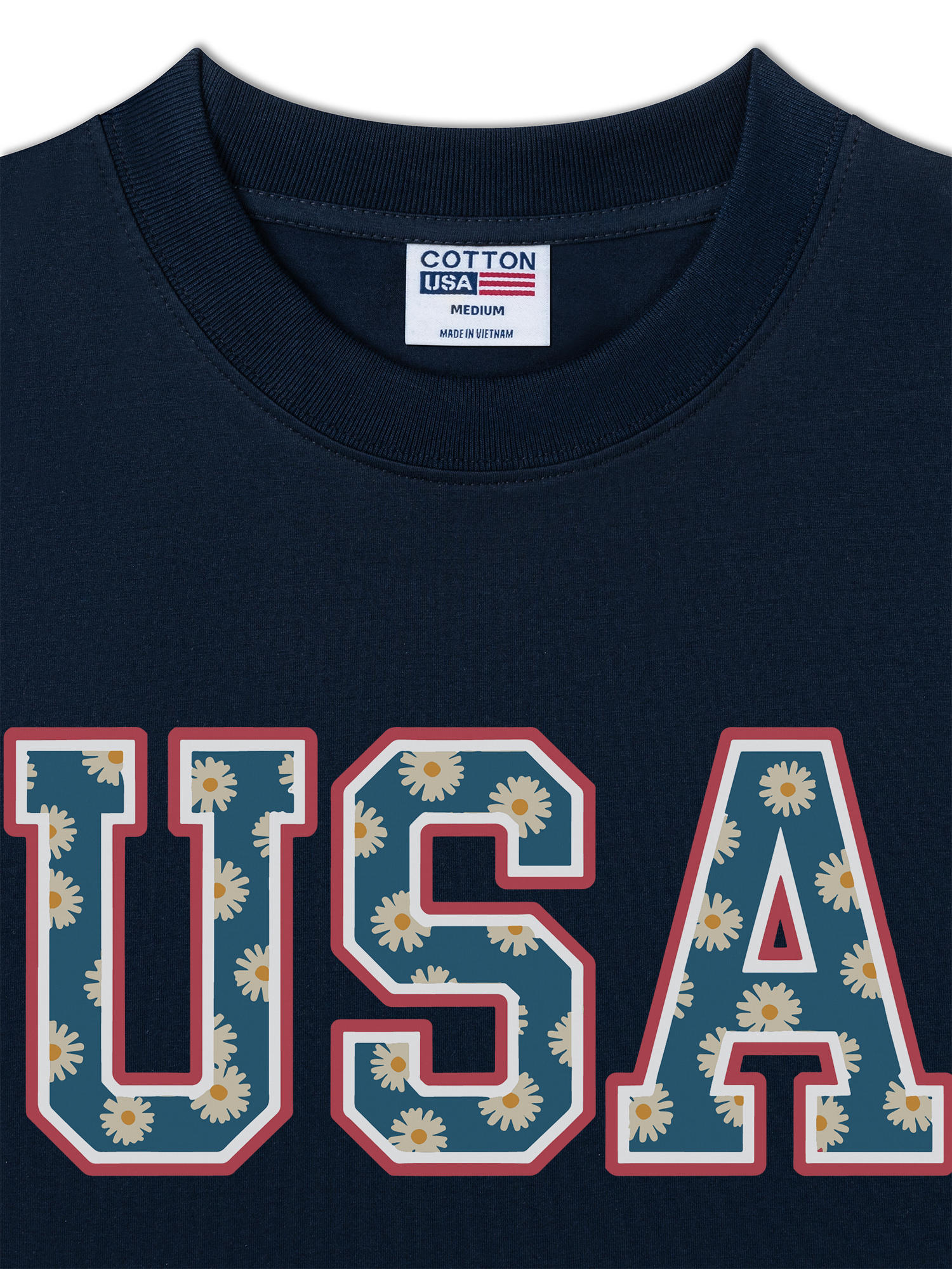 Áo Thun Relaxed Fit USA Daisy Season