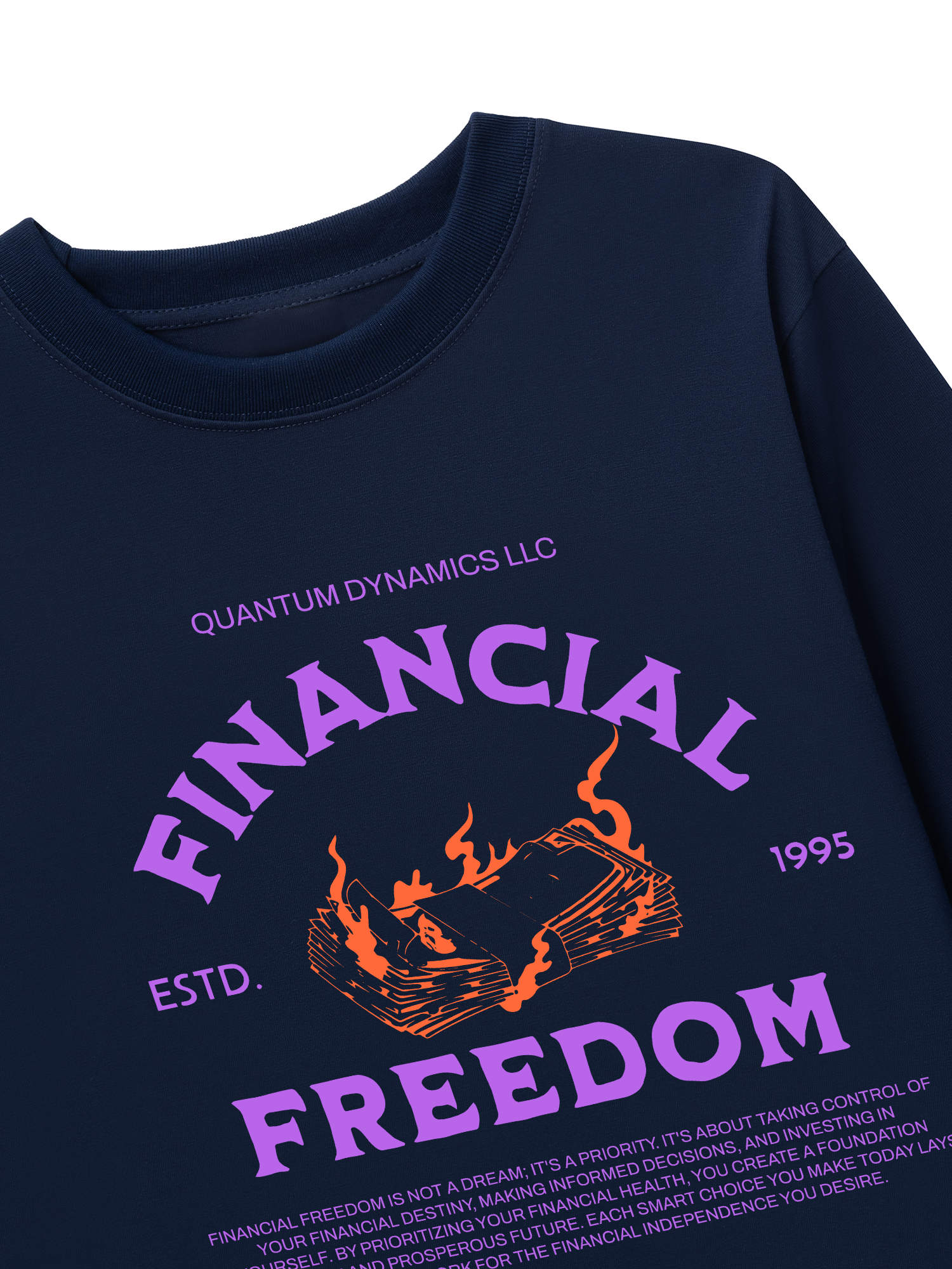 Áo Thun Dài Tay Money Financial Freedom