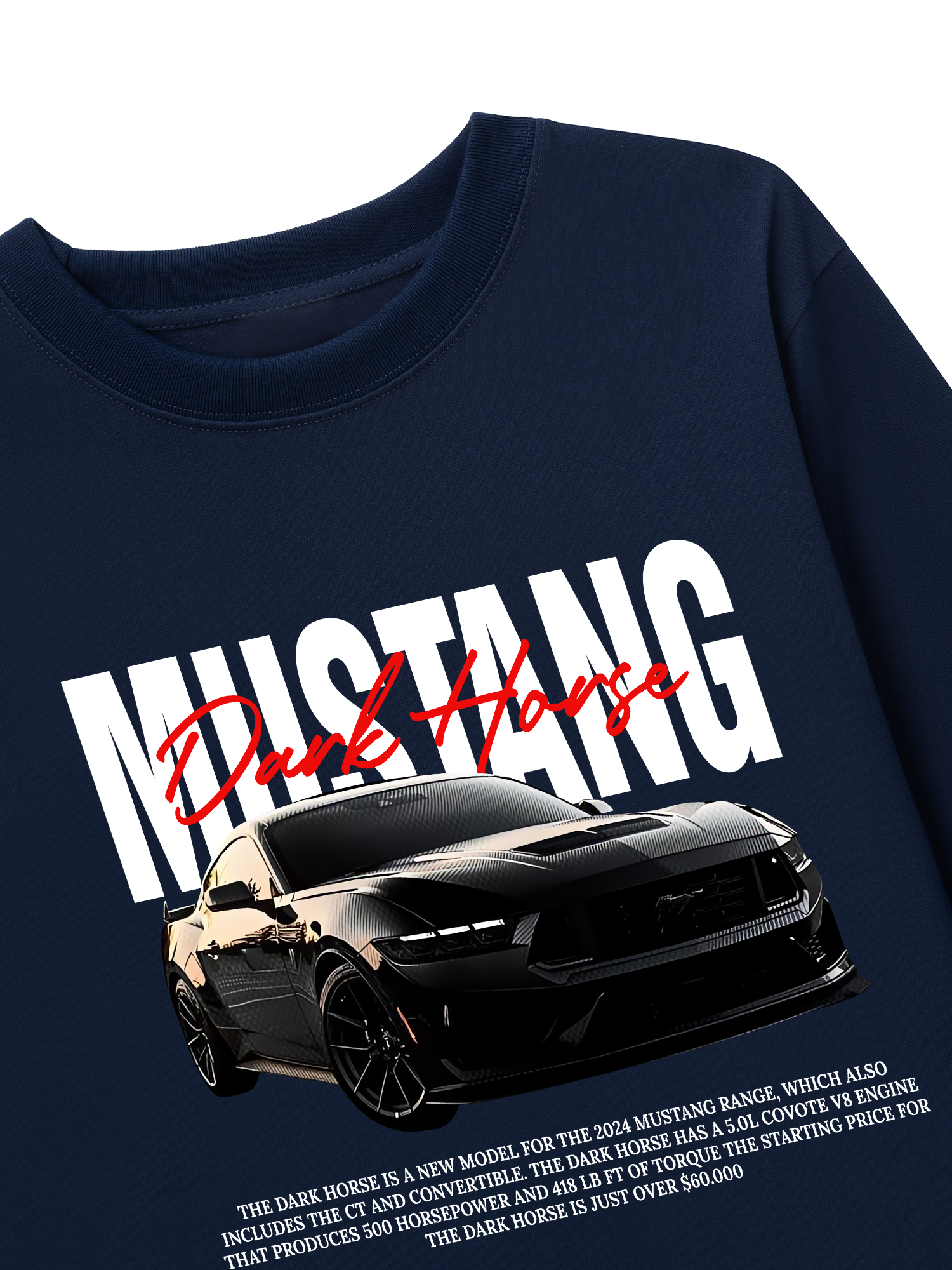 Áo Thun Dài Tay Ford Mustang Dark Horse