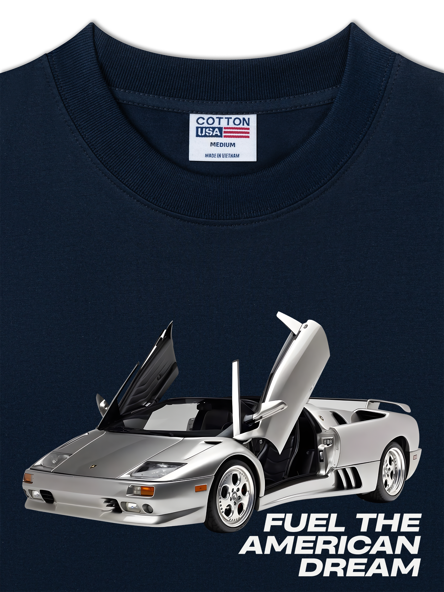 Áo Thun Relaxed Fit Lamborghini Fuel The American Dream