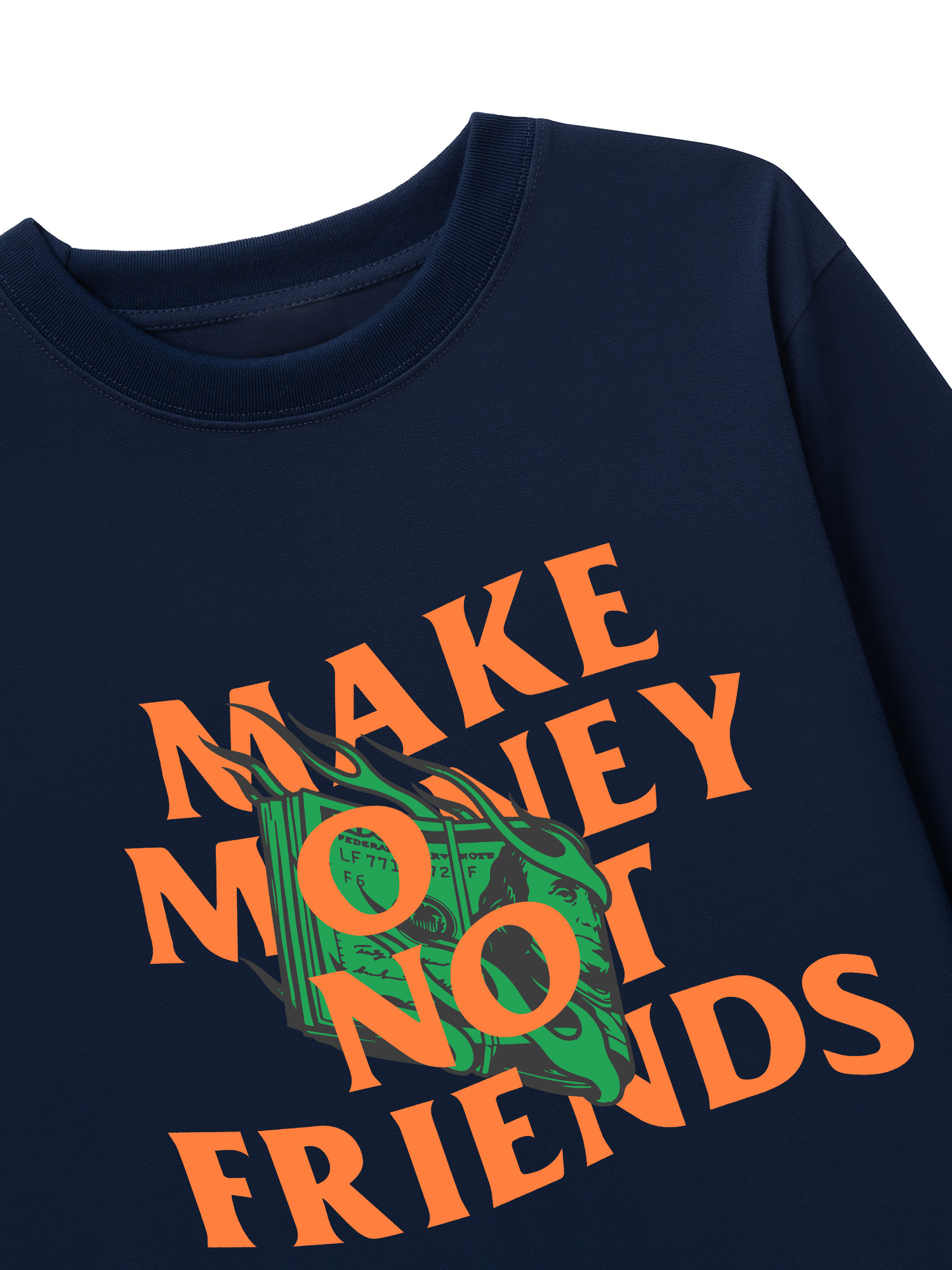 Áo Thun Dài Tay Money Make Money Not Friends
