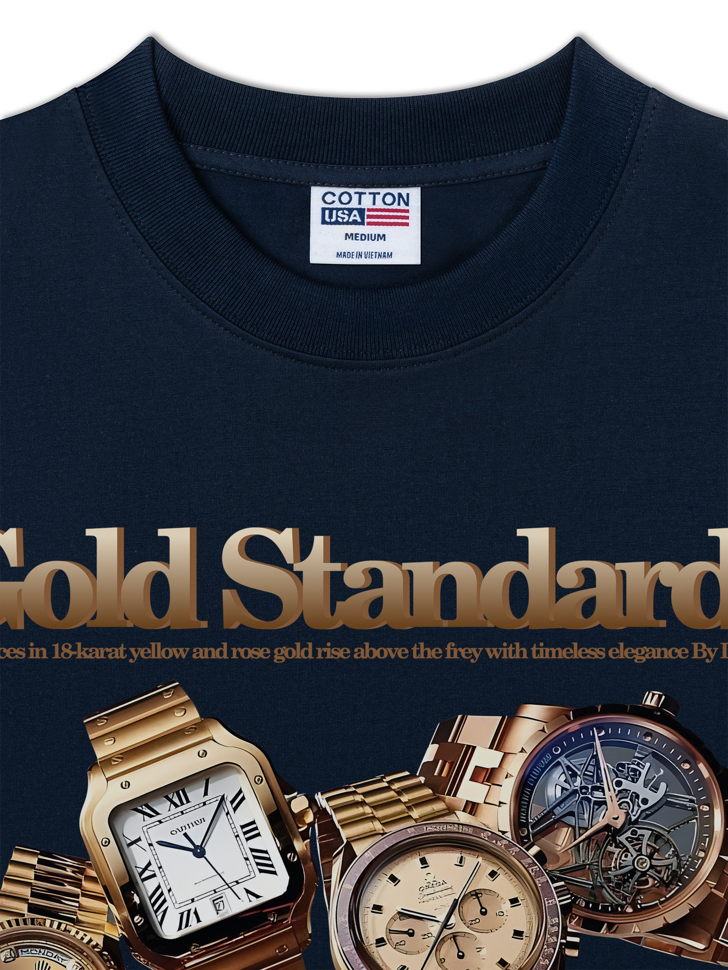 Áo Thun Relaxed Fit Watch Gold Standards