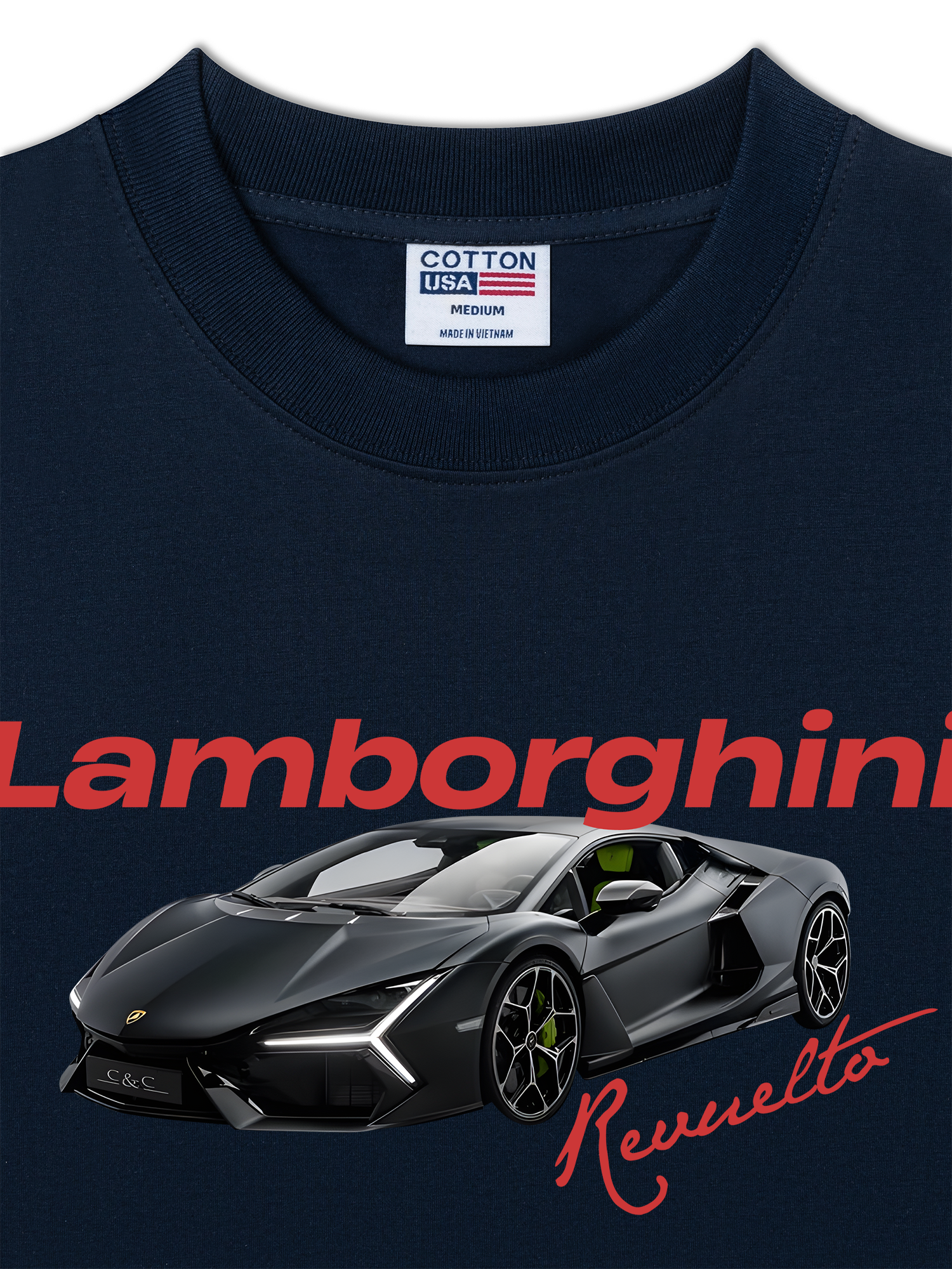 Áo Thun Relaxed Fit Lamborghini Night Revuelto