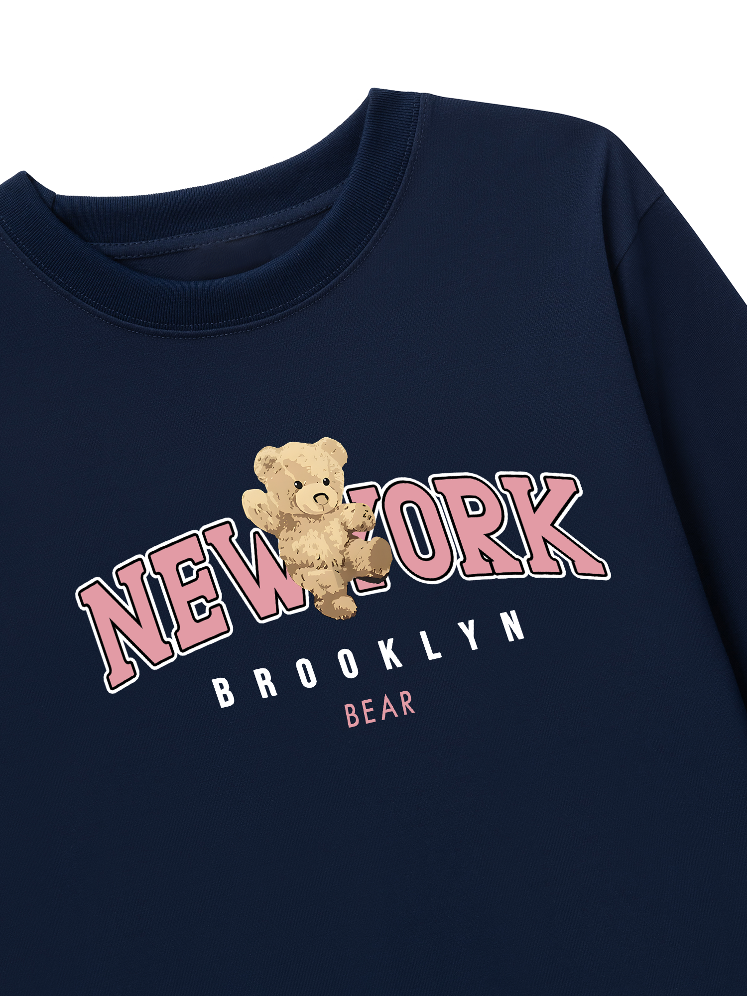 Áo Thun Dài Tay City Pink New York Bear