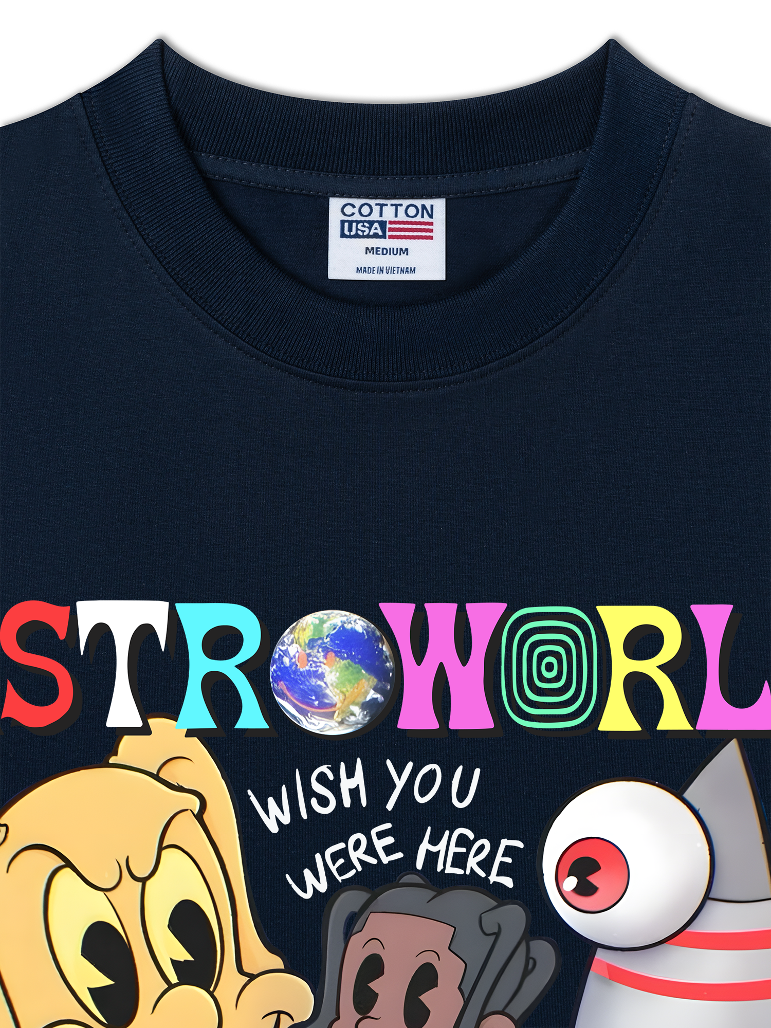 Áo Thun Relaxed Fit Rapper Astroworld Travis