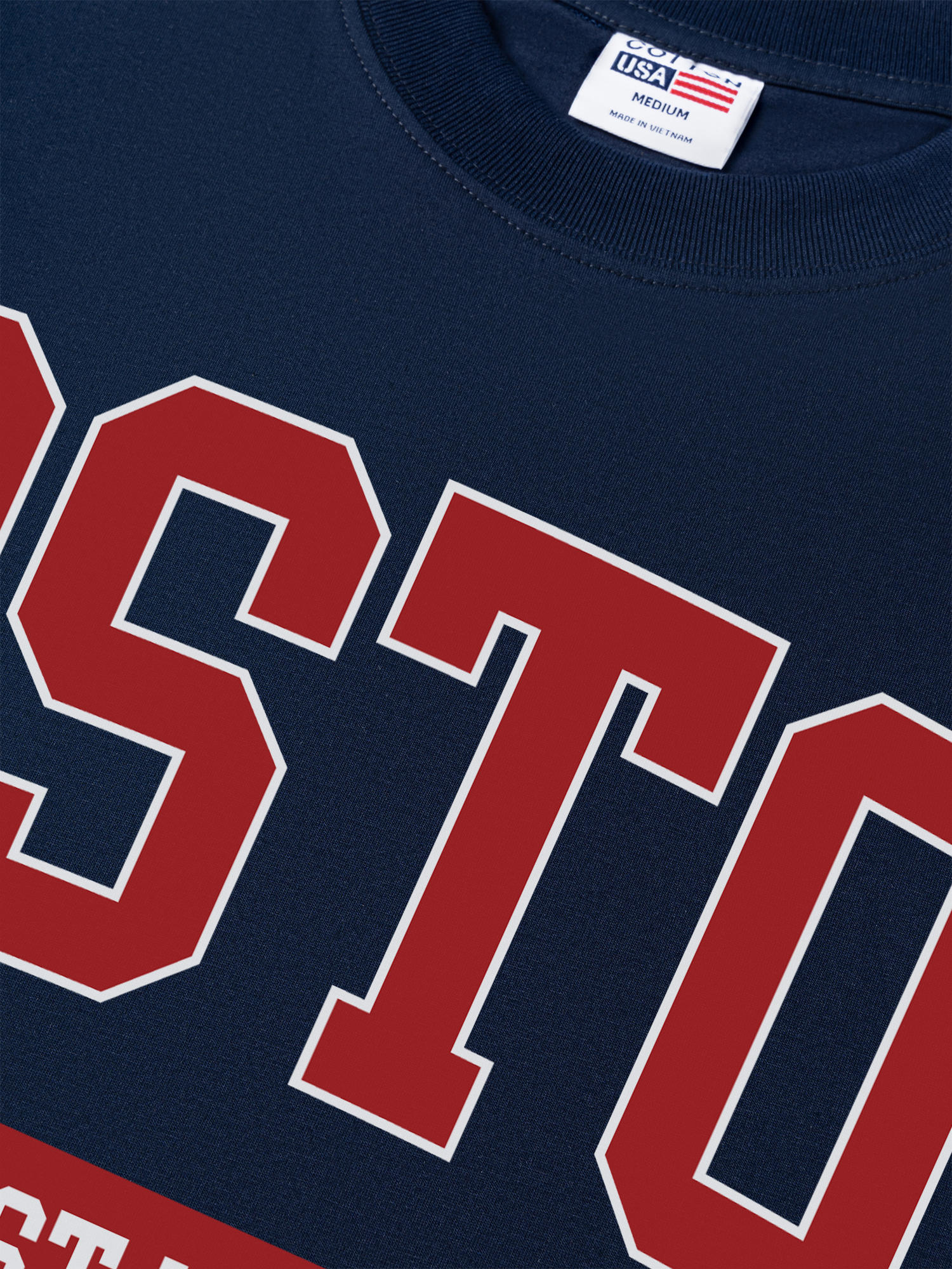 Áo Thun Relaxed Fit Baseball Collage Boston