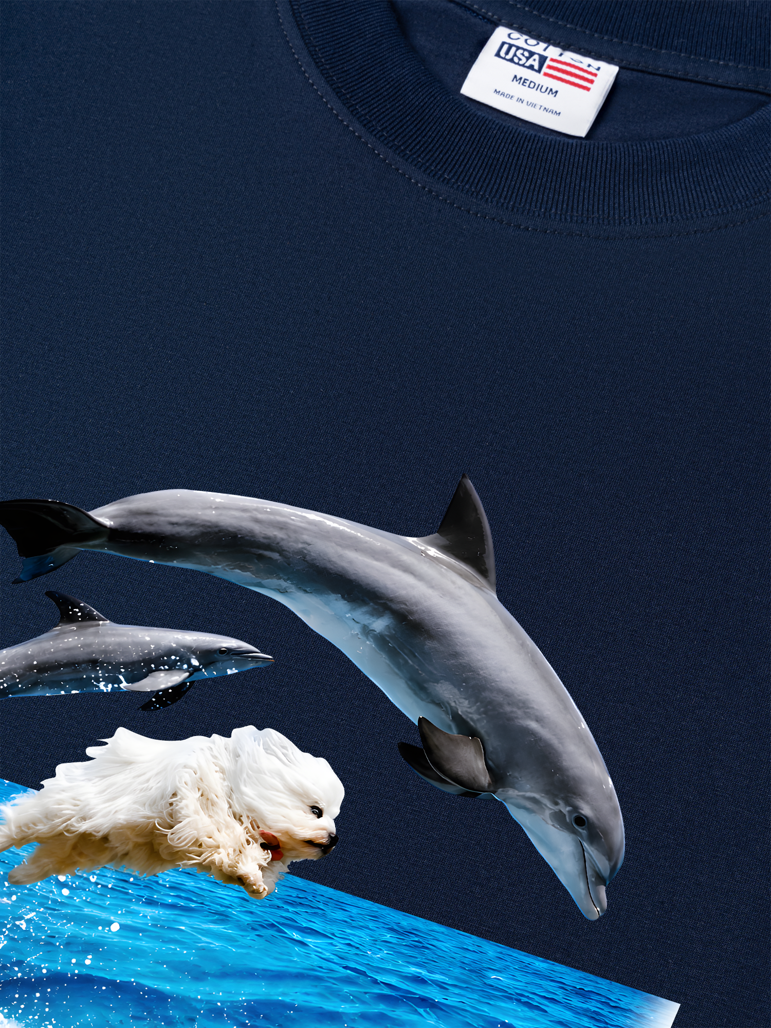 Áo Thun Relaxed Fit I Just Gotta Be Me Dog And Dolphin