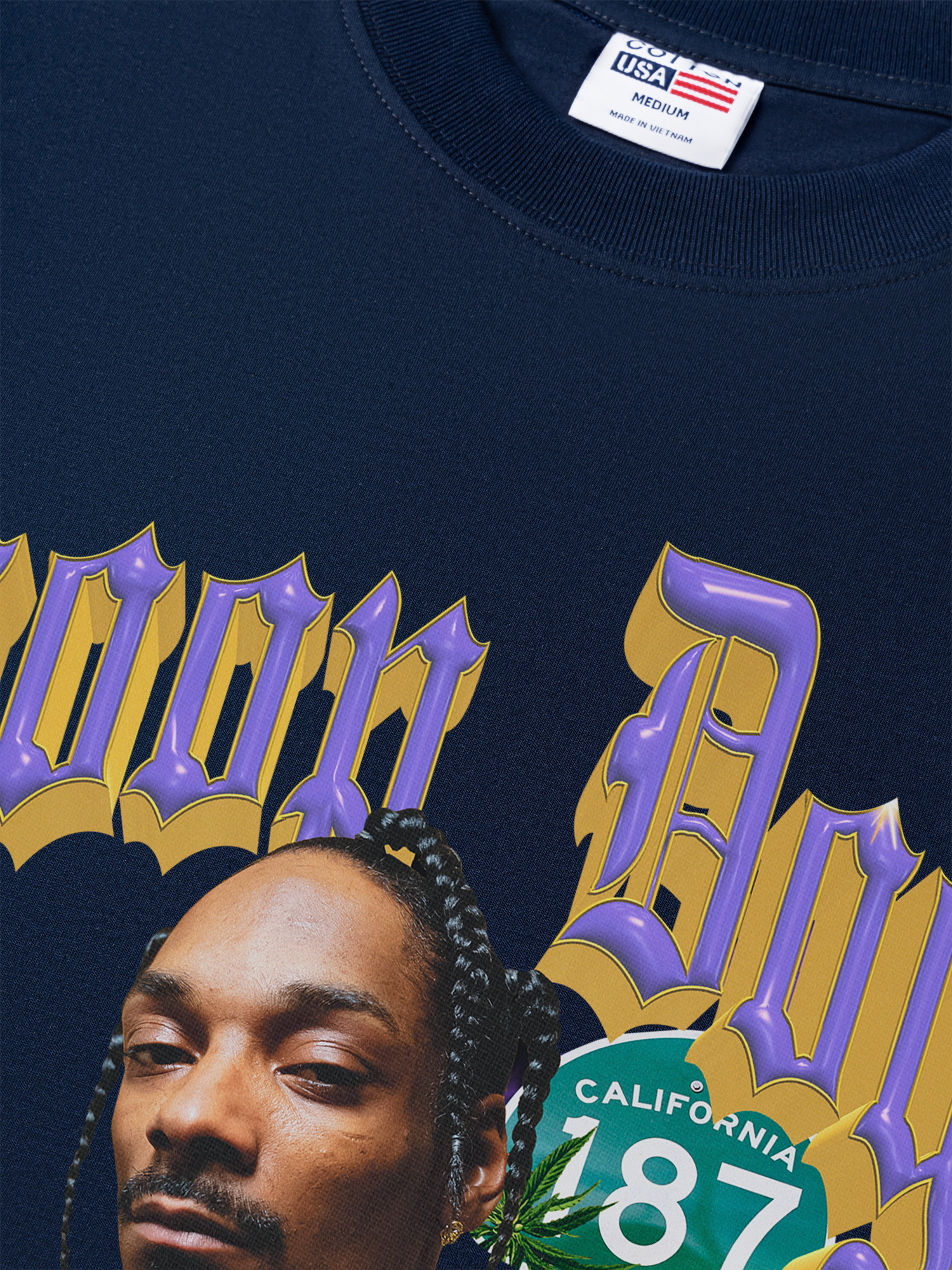 Áo Thun Relaxed Fit Rapper Snoop Dogg 187 Cali