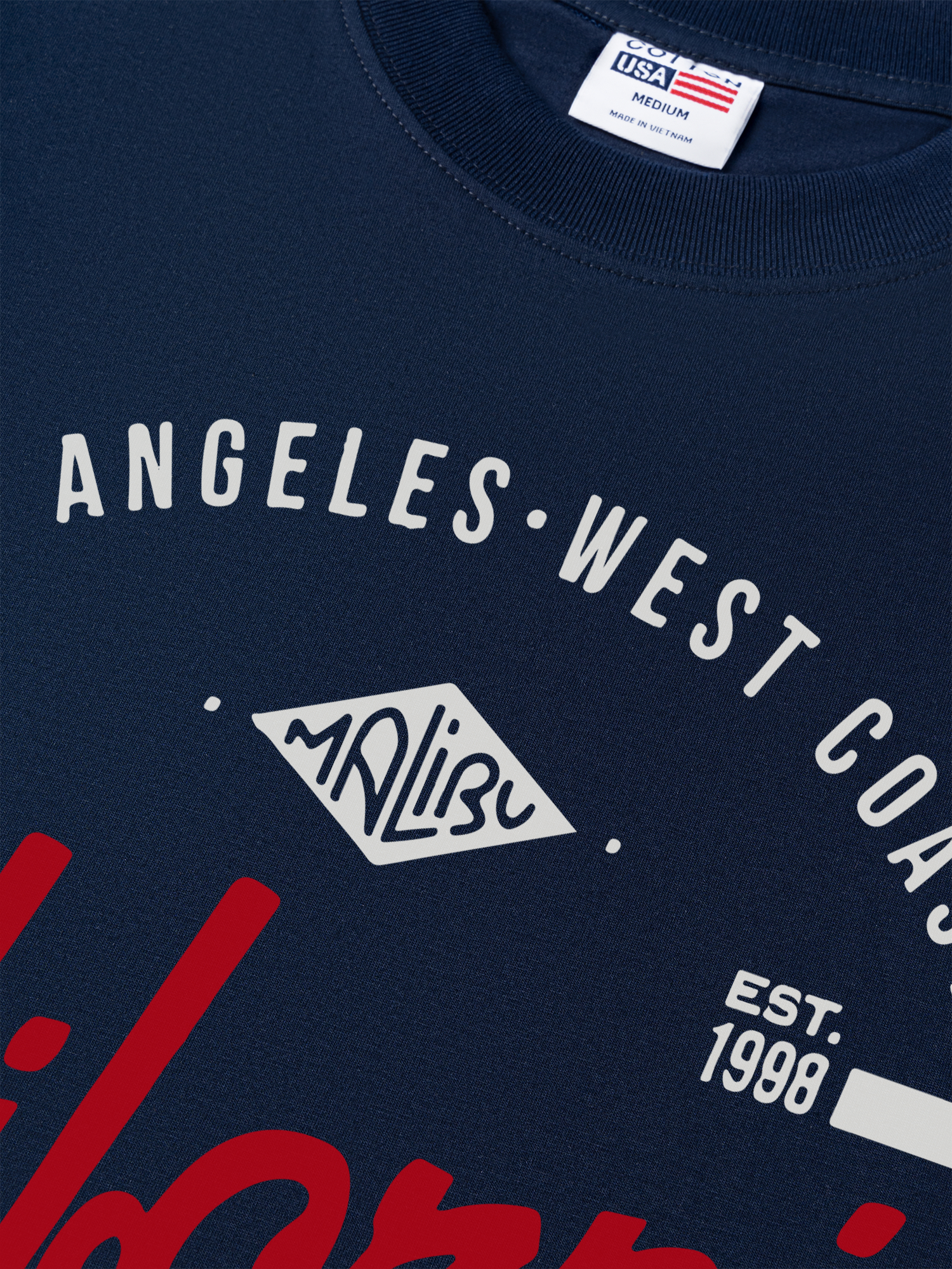 Áo Thun Relaxed Fit City Cali Long Beach