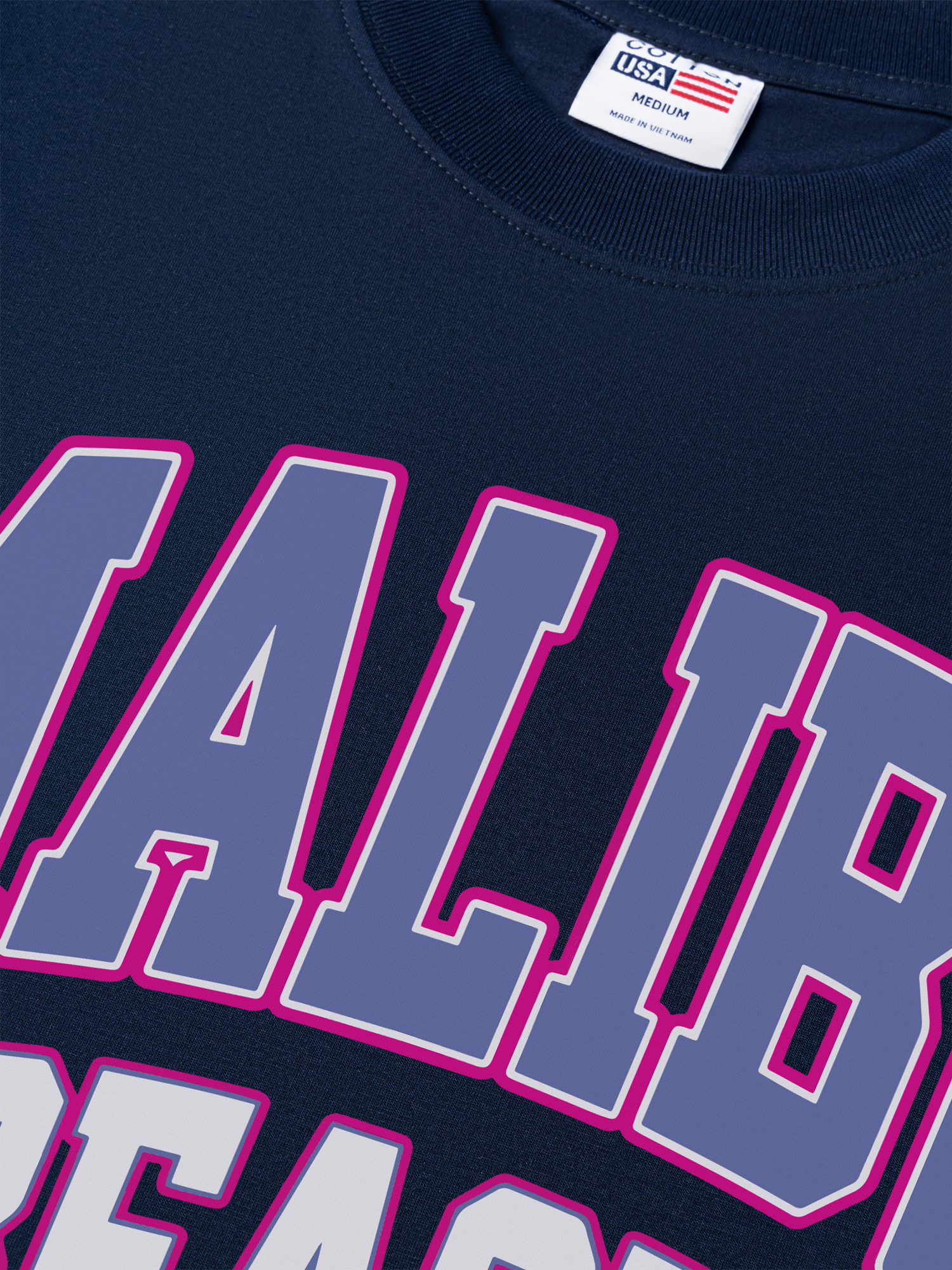 Áo Thun Relaxed Fit USA Malibu Beach Retro