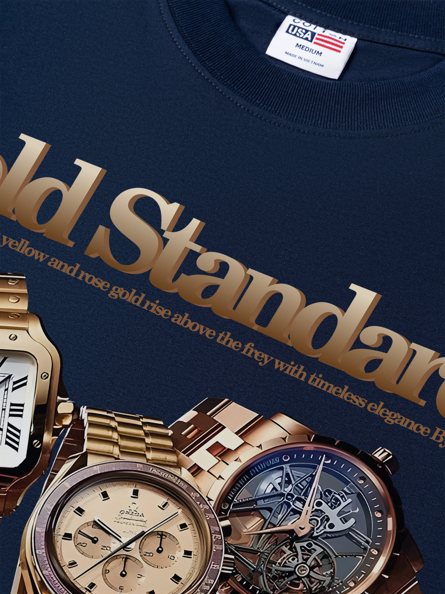 Áo Thun Relaxed Fit Watch Gold Standards