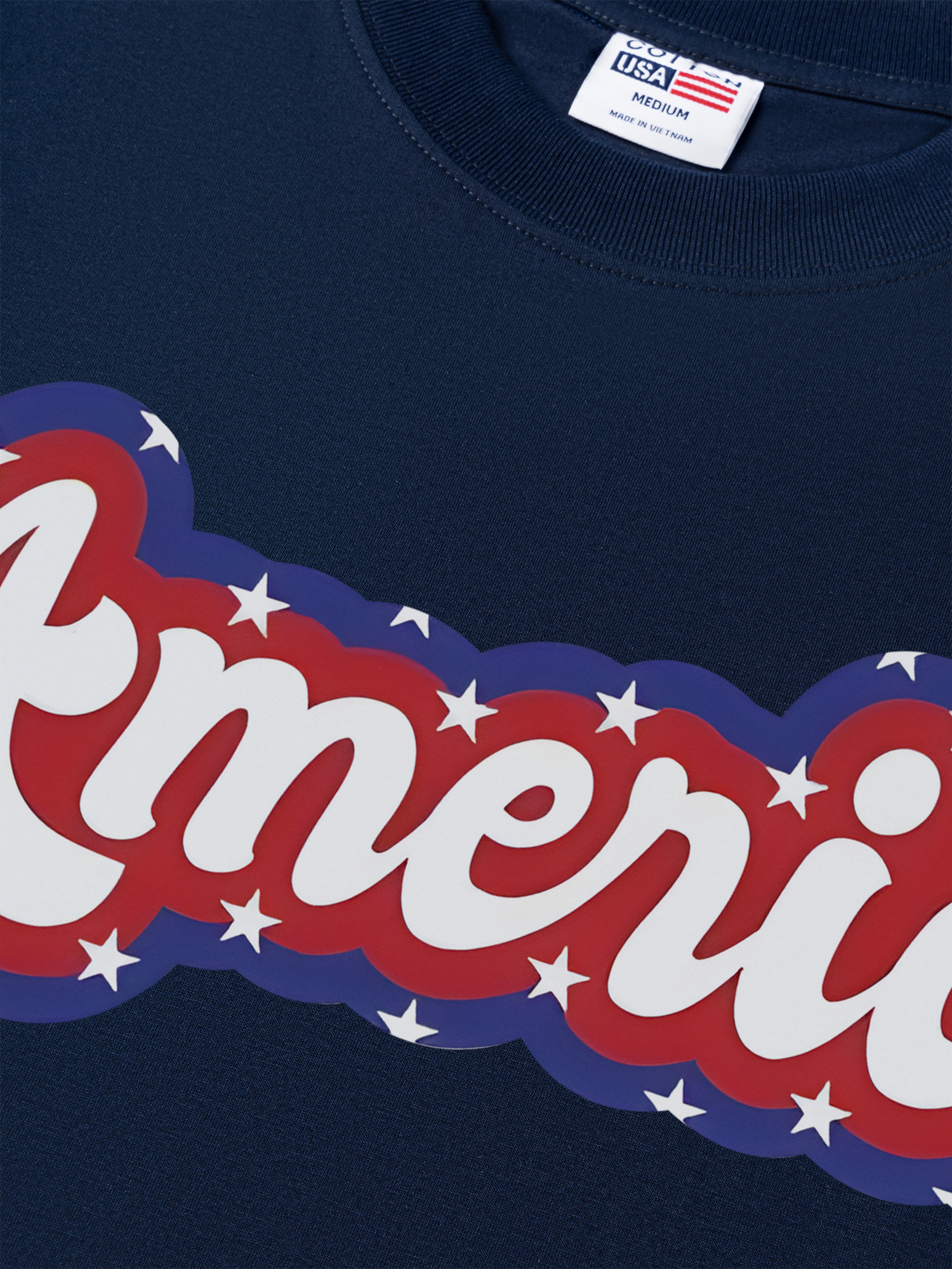 Áo Thun Relaxed USA Retro Flag America