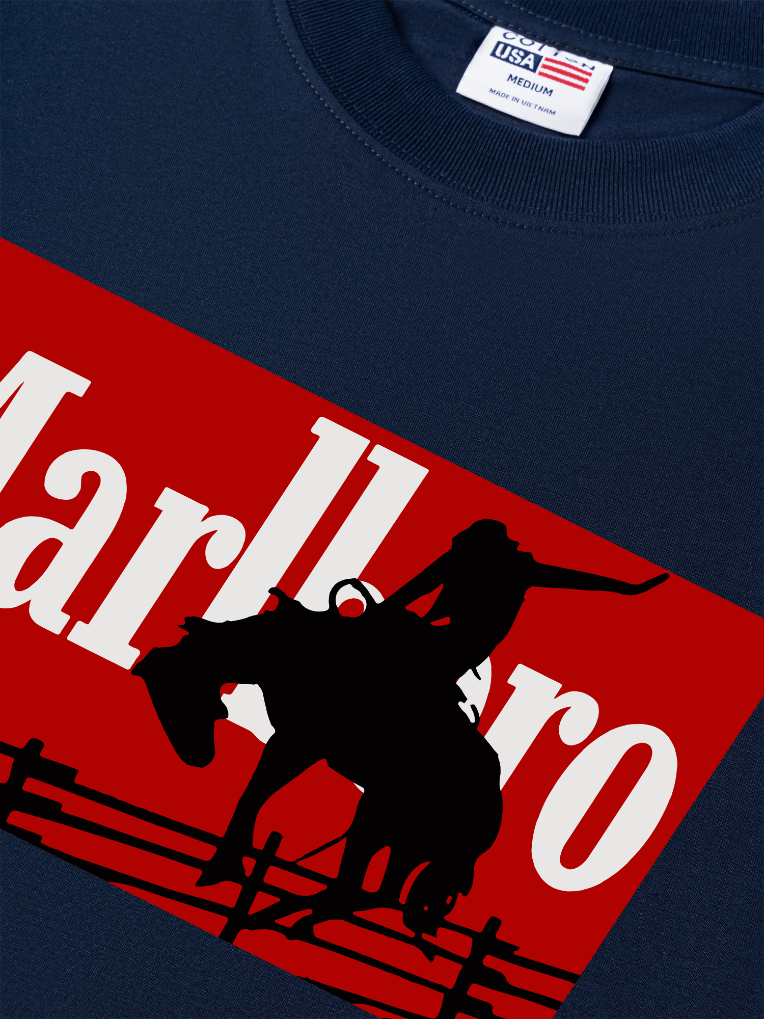 Áo Thun Relaxed Fit Marlboro Vaulting Cowboy