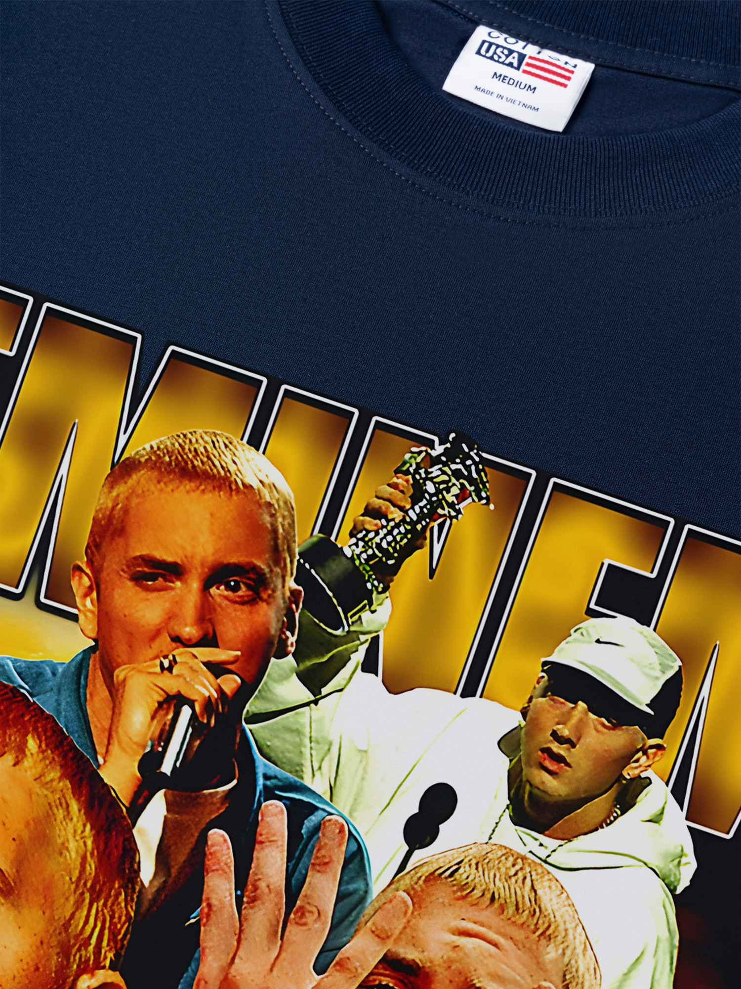 Áo Thun Relaxed Fit Rapper Eminem Vintage Style Essential