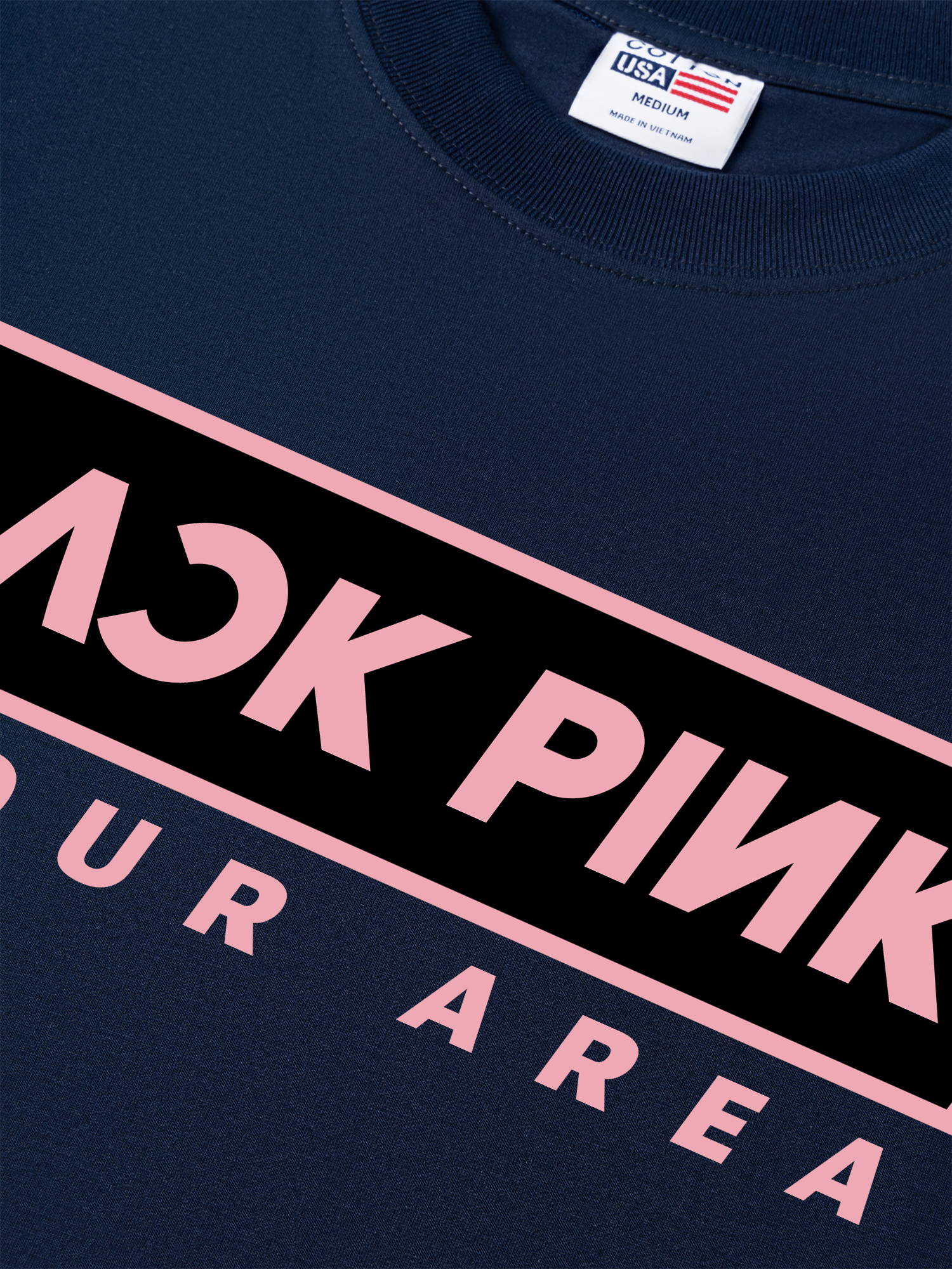 Áo Thun Relaxed Fit Idols Black Pink Rosé