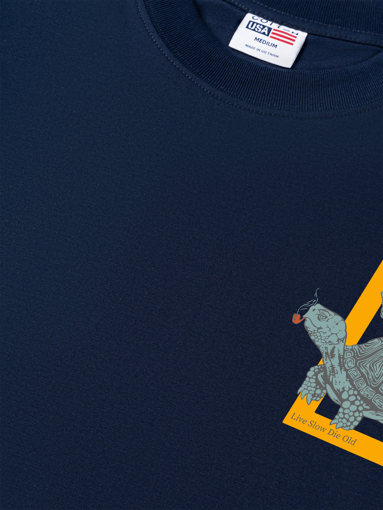 Áo Thun Relaxed Fit Wild Life Live Slow Die Slow