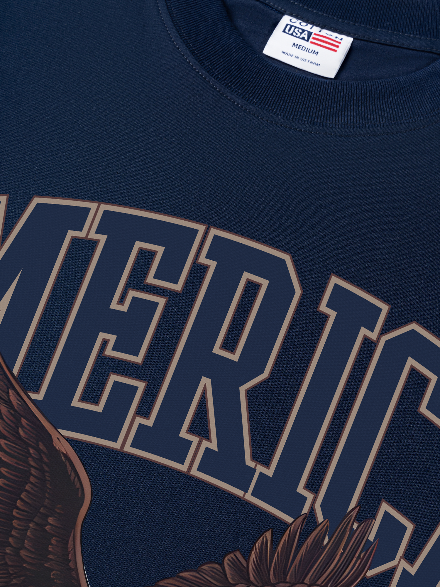 Áo Thun Relaxed Fit USA Home Of The Brave