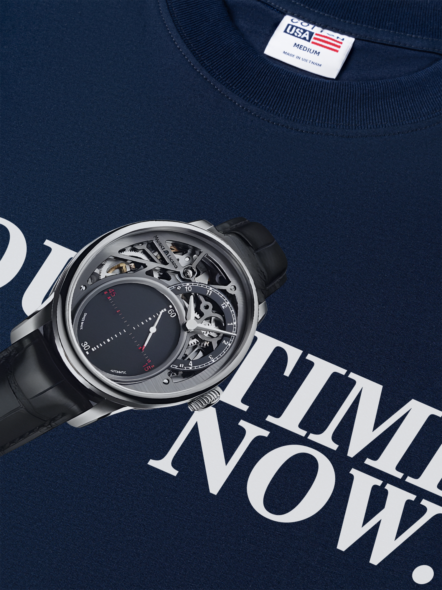 Áo Thun Relaxed Fit Watch Your Time Is Now