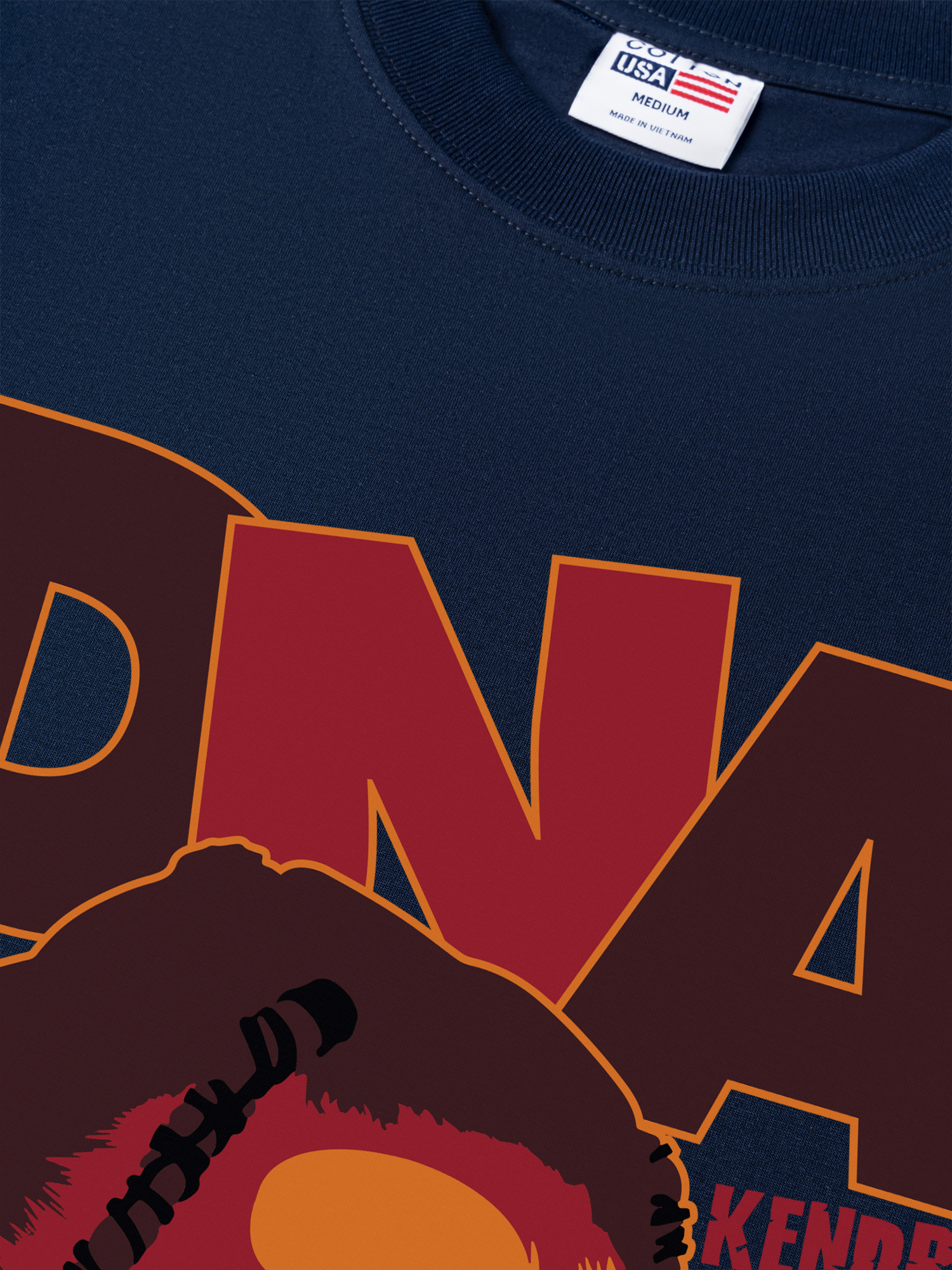 Áo Thun Relaxed Fit Rapper Kendrick Lamar DNA