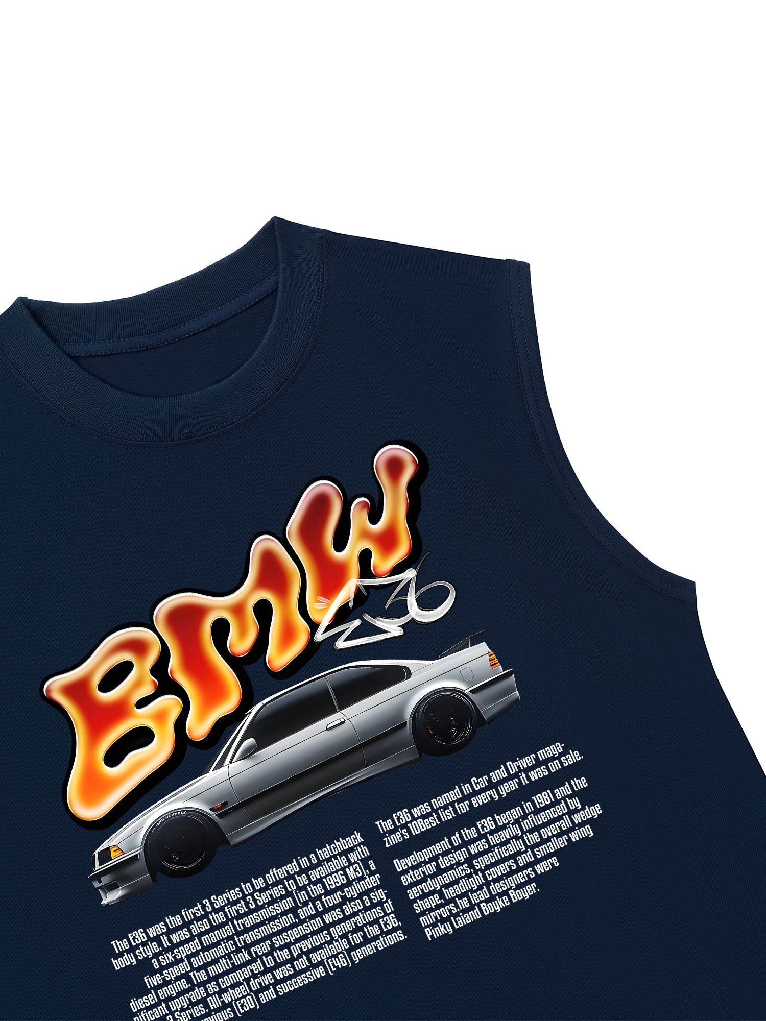 Áo Ba Lỗ Relaxed Fit BMW Flame Neon
