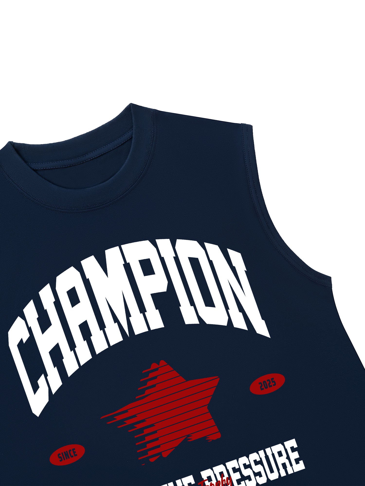 Áo Ba Lỗ Relaxed Fit Champions Defeat The Pressure