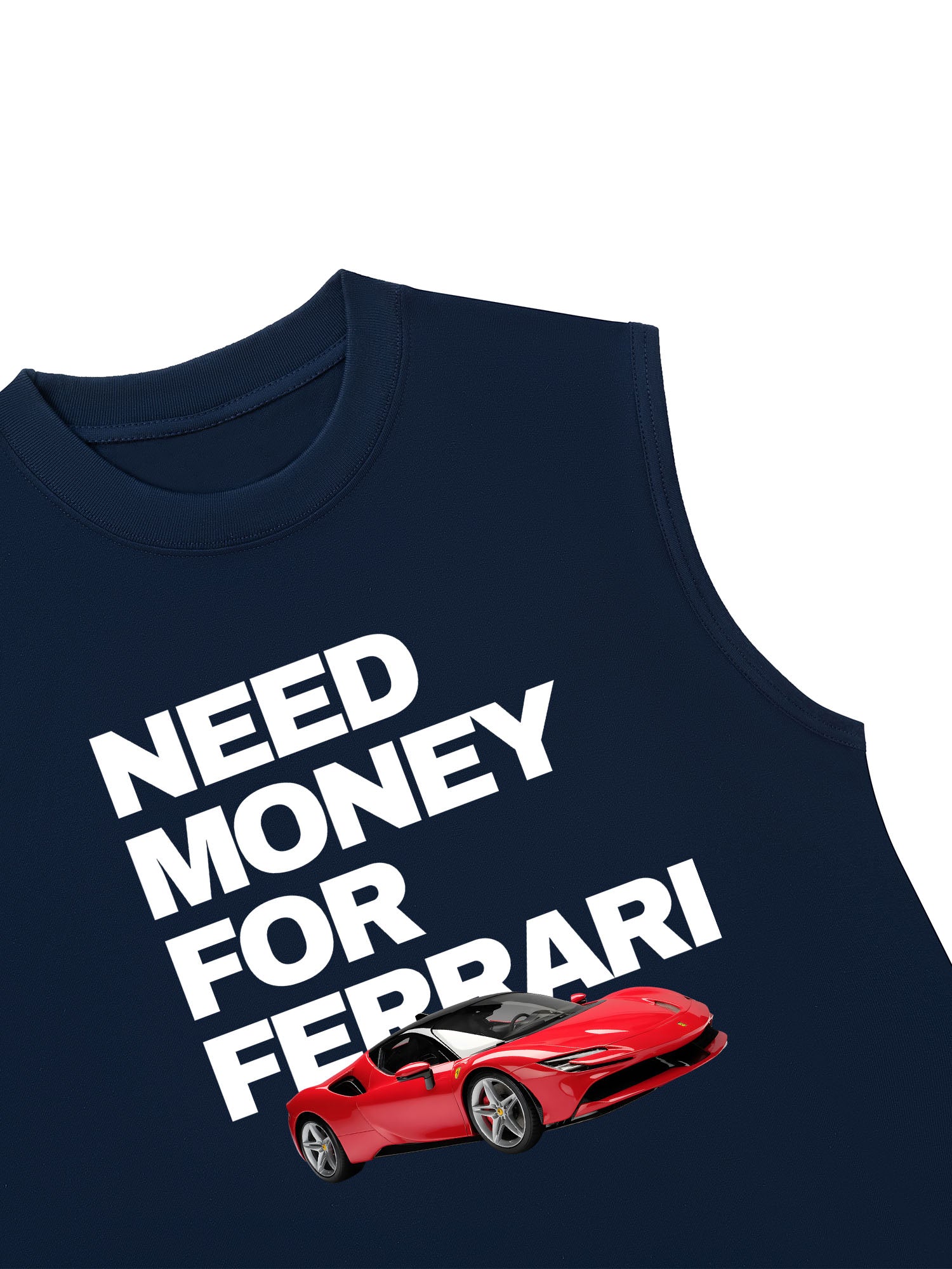Áo Ba Lỗ Relaxed Fit Ferrari Need Money For Classic