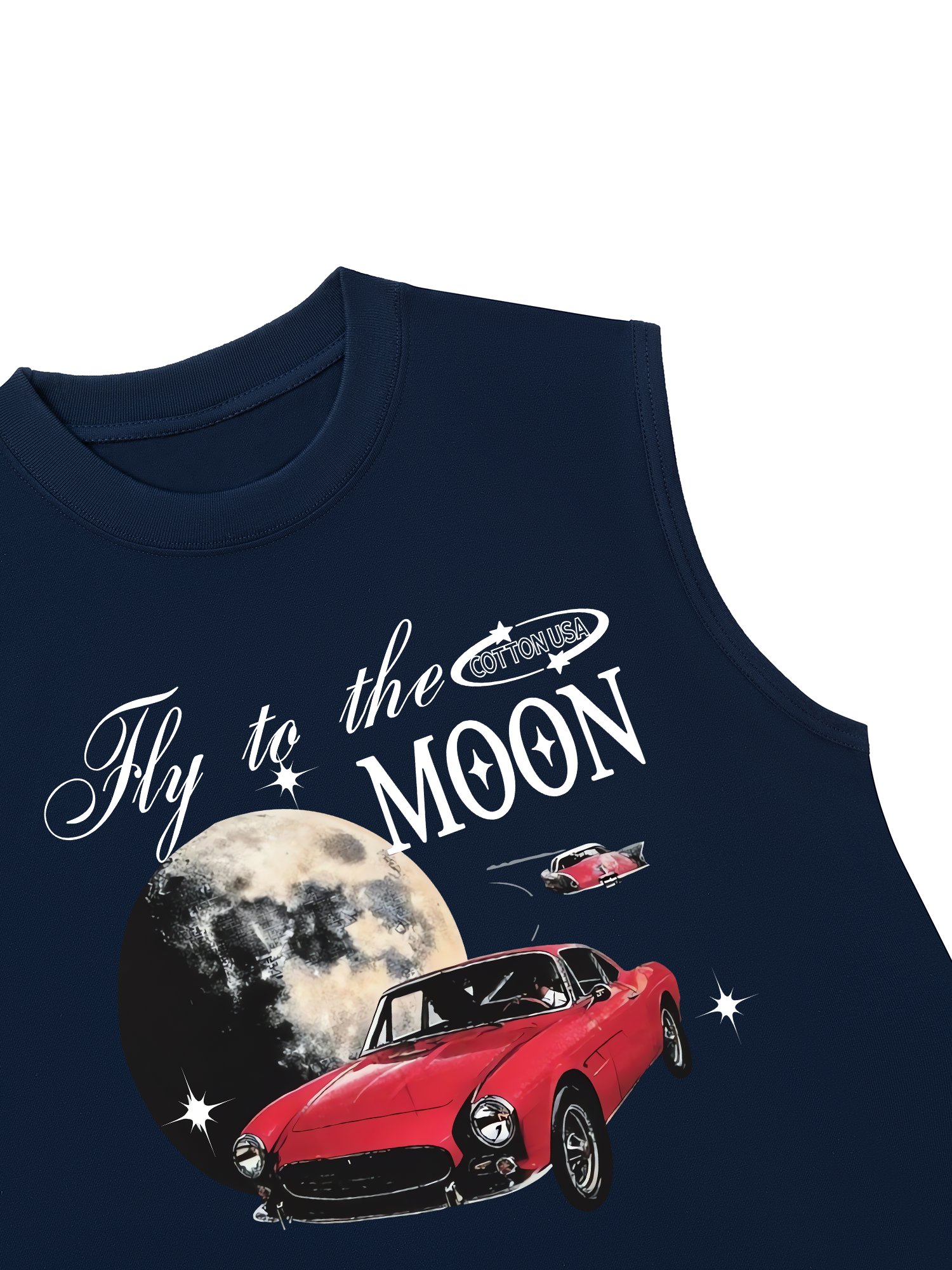 Áo Ba Lỗ Relaxed Fit Porsche Fly To The Moon