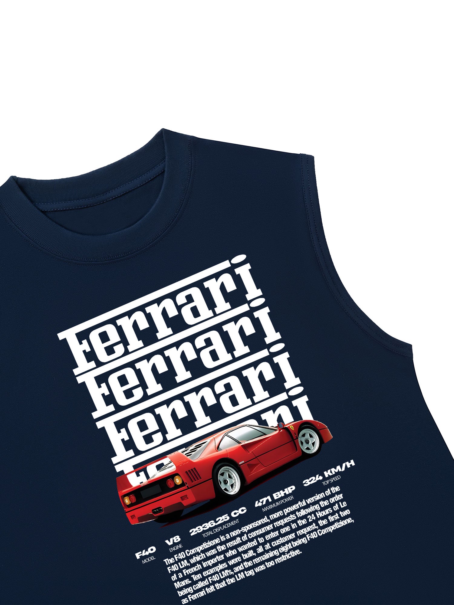 Áo Ba Lỗ Relaxed Fit Ferrari Competizione F-40