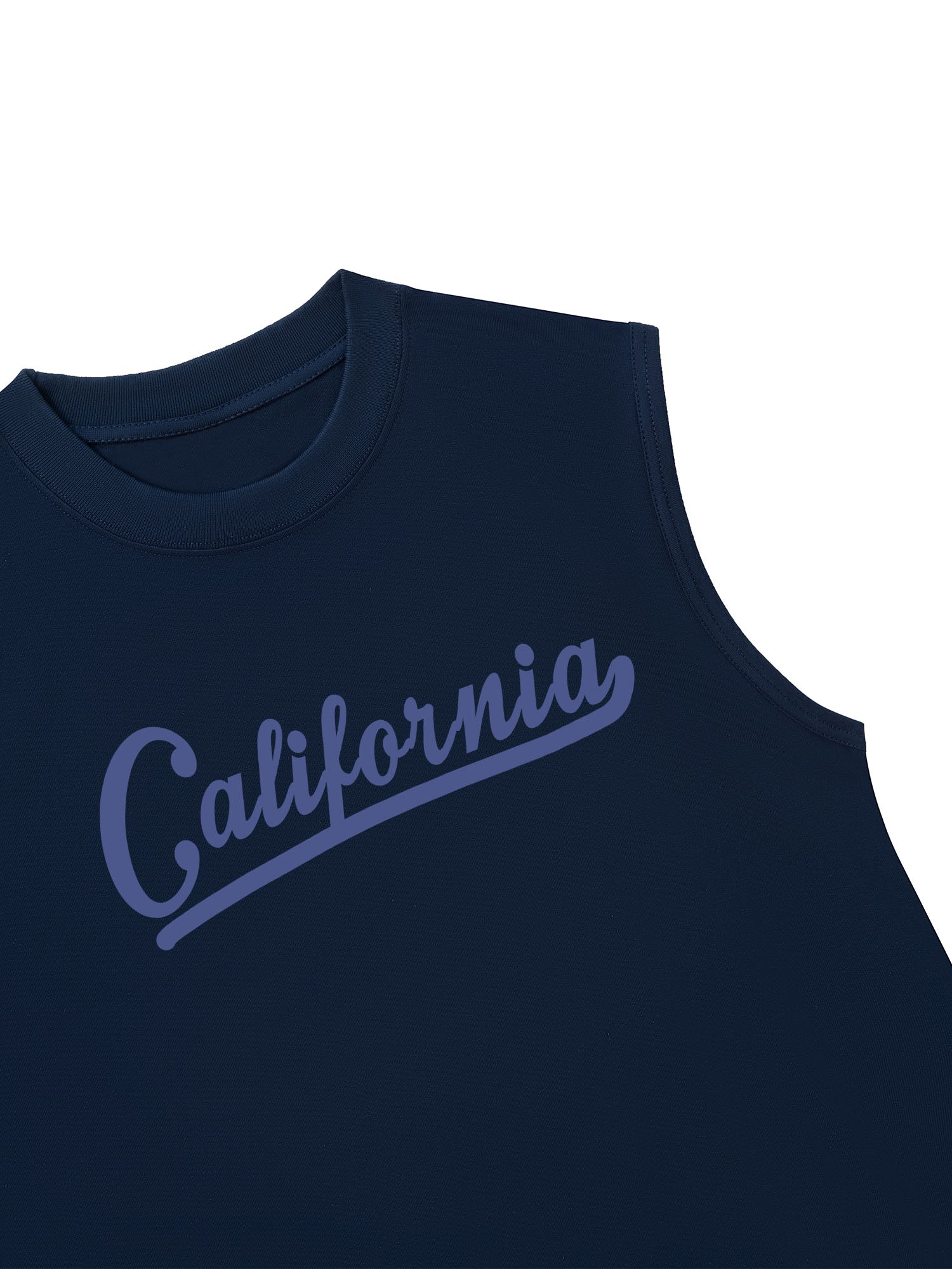 Áo Ba Lỗ Relaxed Fit USA Califorinia Blue