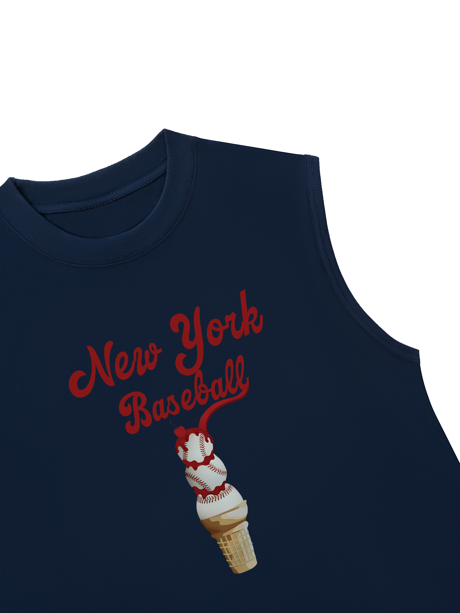 Áo Ba Lỗ Relaxed Fit Baseball NewYork Ice Cream