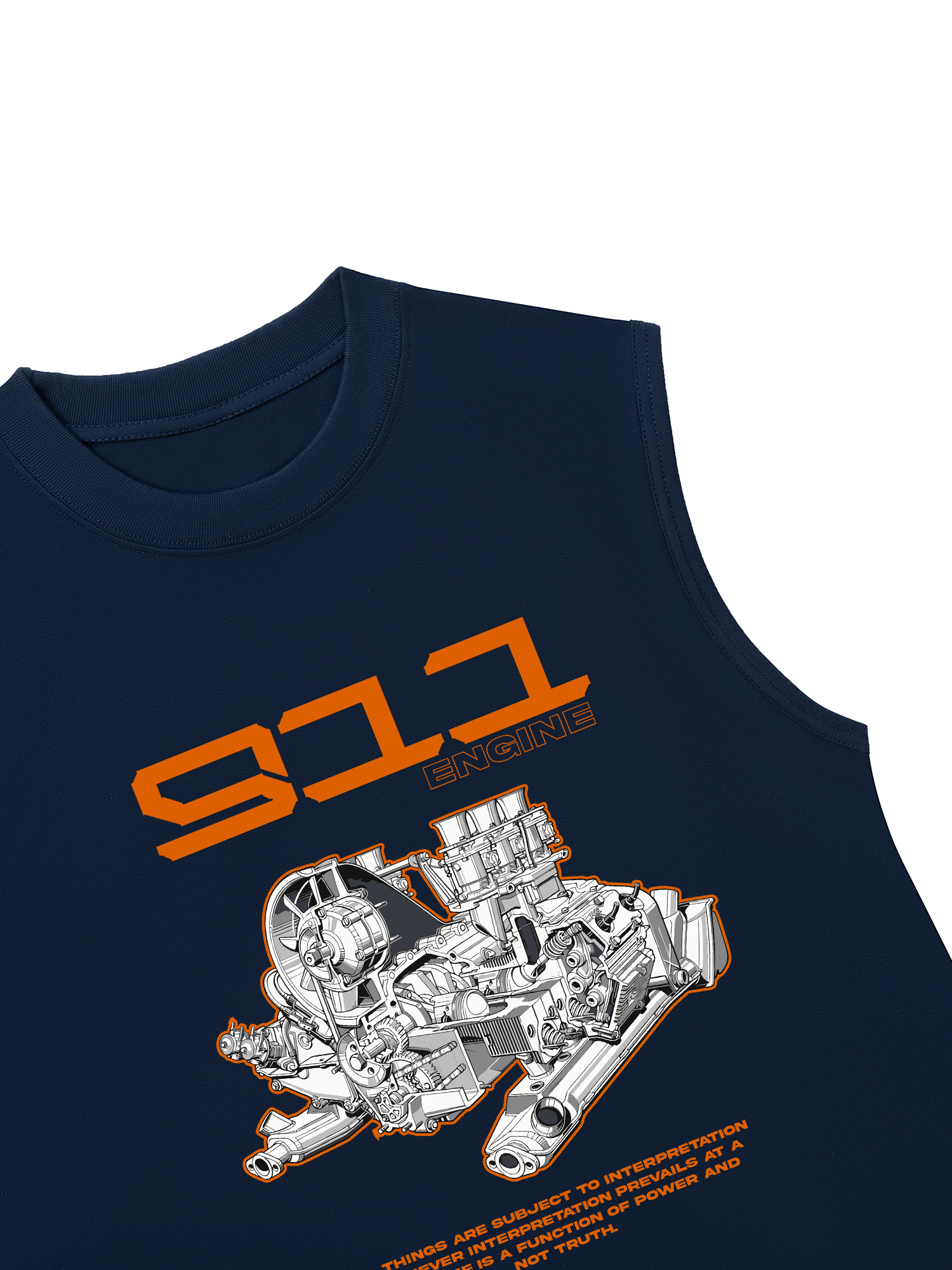 Áo Ba Lỗ Relaxed Fit Porsche 911 Engine