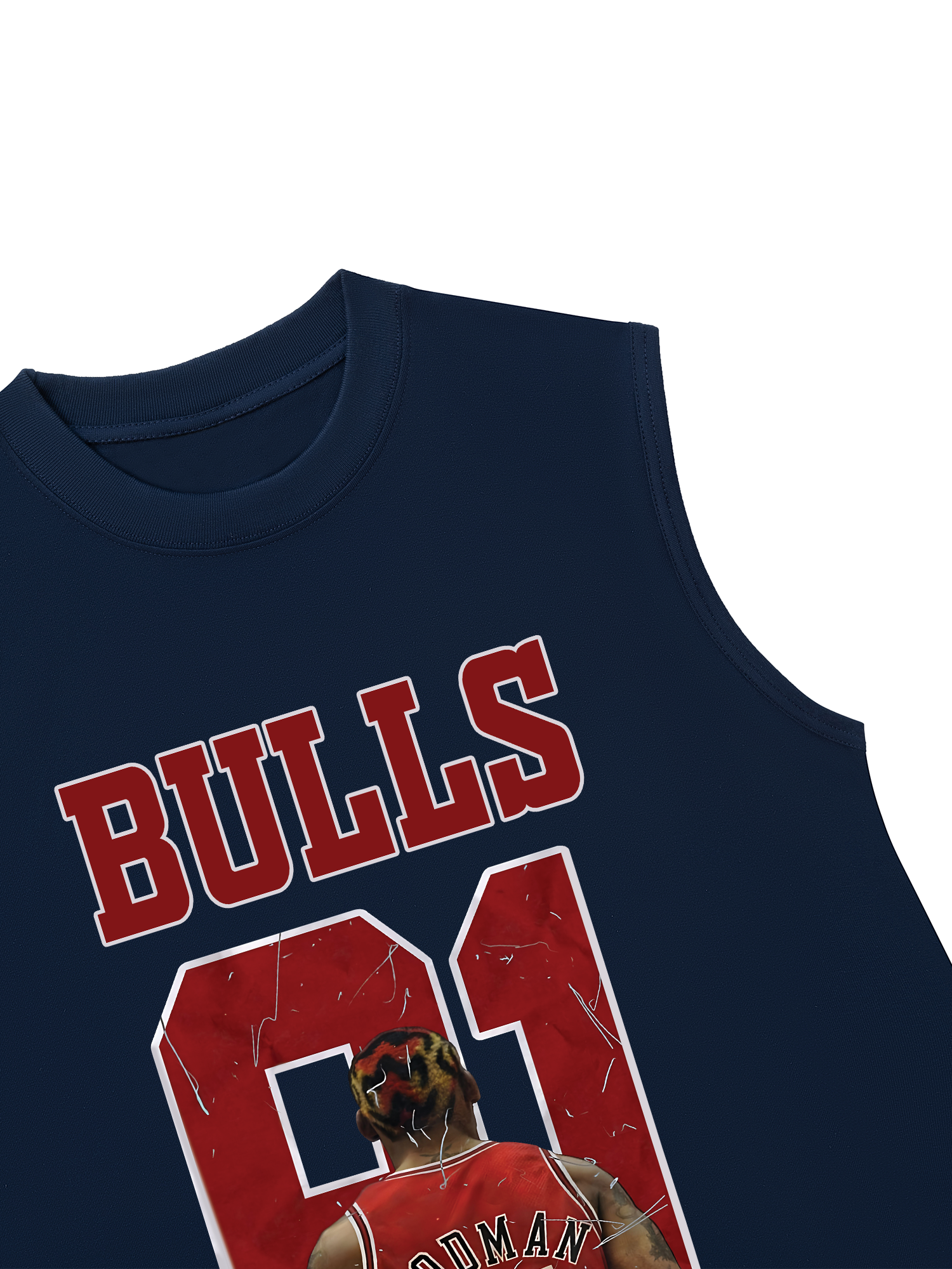 Áo Ba Lỗ Relaxed Fit Basketball BullRodman