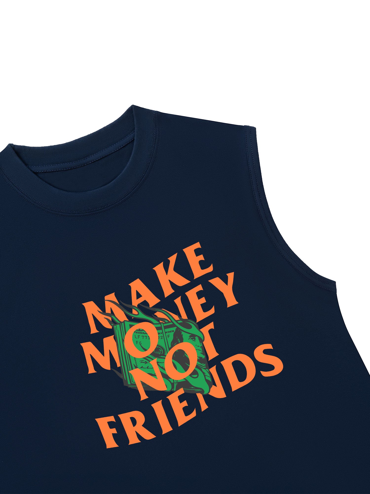 Áo Ba Lỗ Relaxed Fit Money Make Money Not Friends