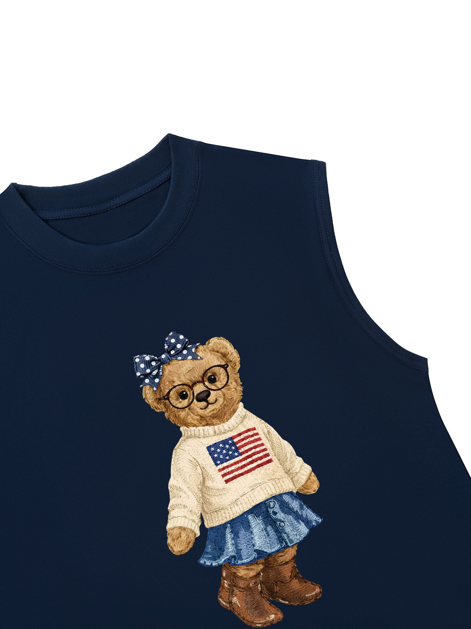 Áo Ba Lỗ Relaxed Fit Soft Girl Bear
