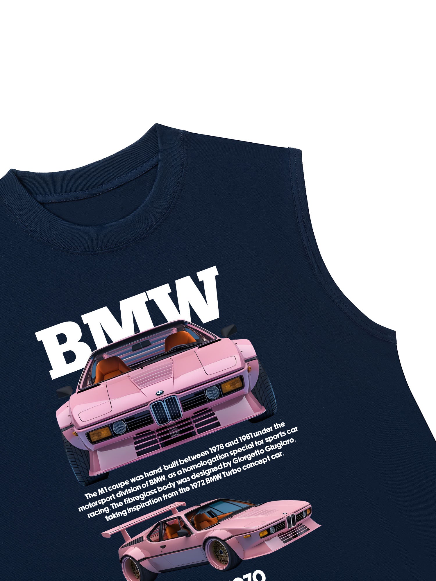 Áo Ba Lỗ Relaxed Fit BMW M1 Pink