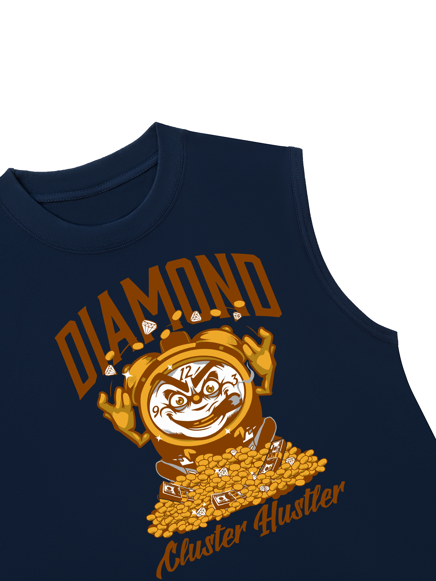 Áo Ba Lỗ Relaxed Fit Money Diamond Cluster Hustler