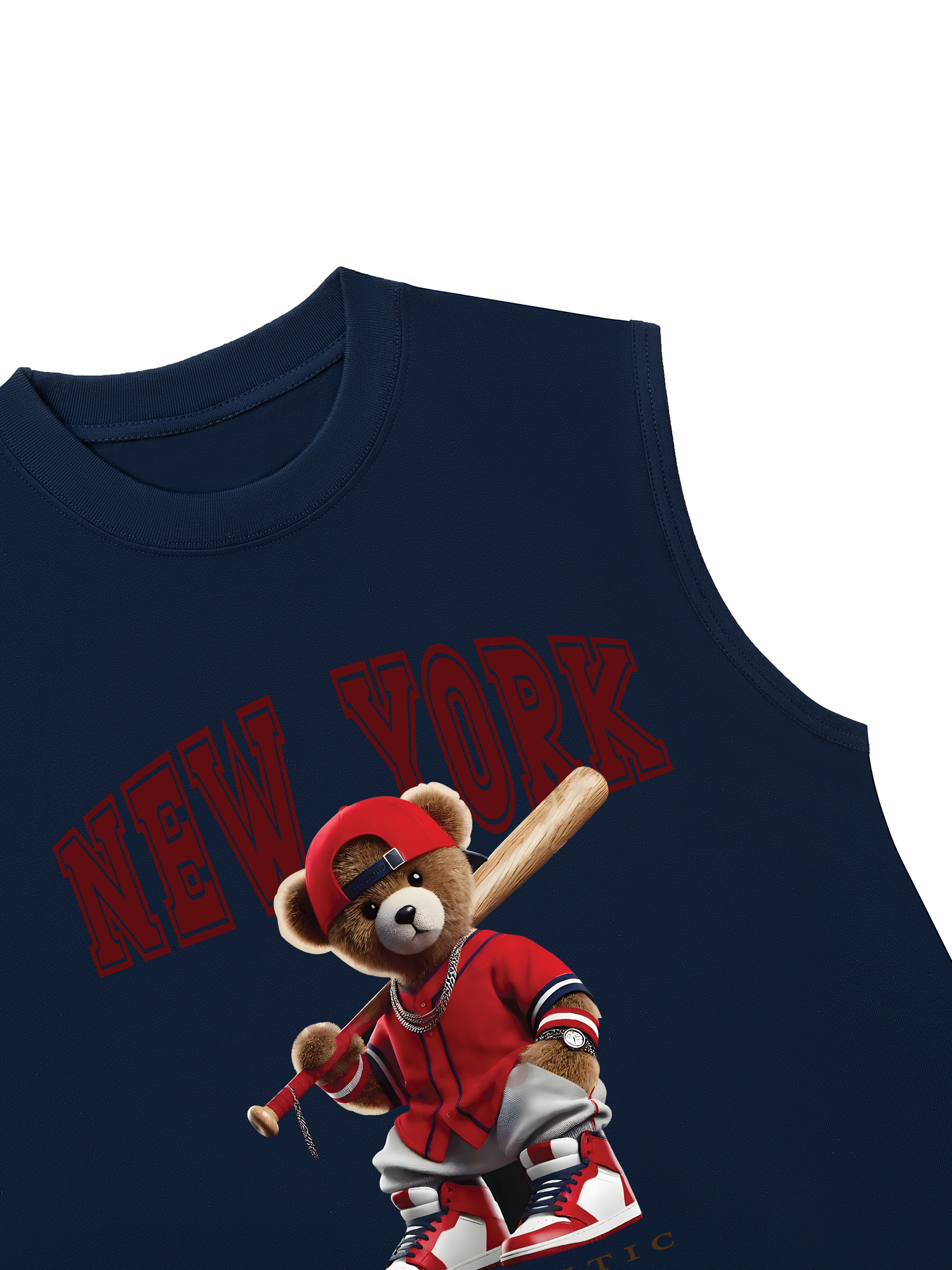 Áo Ba Lỗ Relaxed Fit Baseball Authentic Teddy