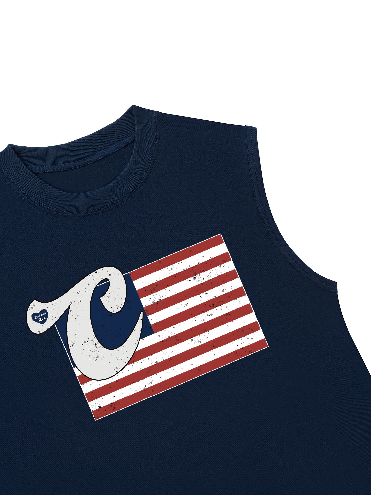 Áo Ba Lỗ Relaxed Fit USA Vintage Flag
