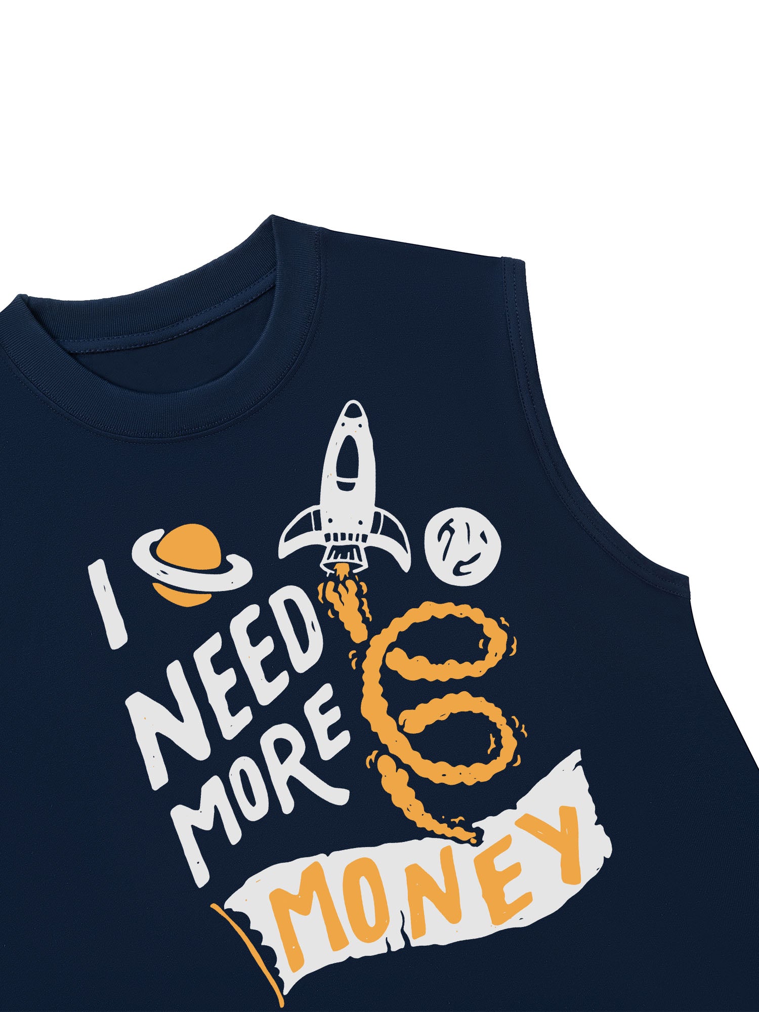 Áo Ba Lỗ Relaxed Fit Money I Need More