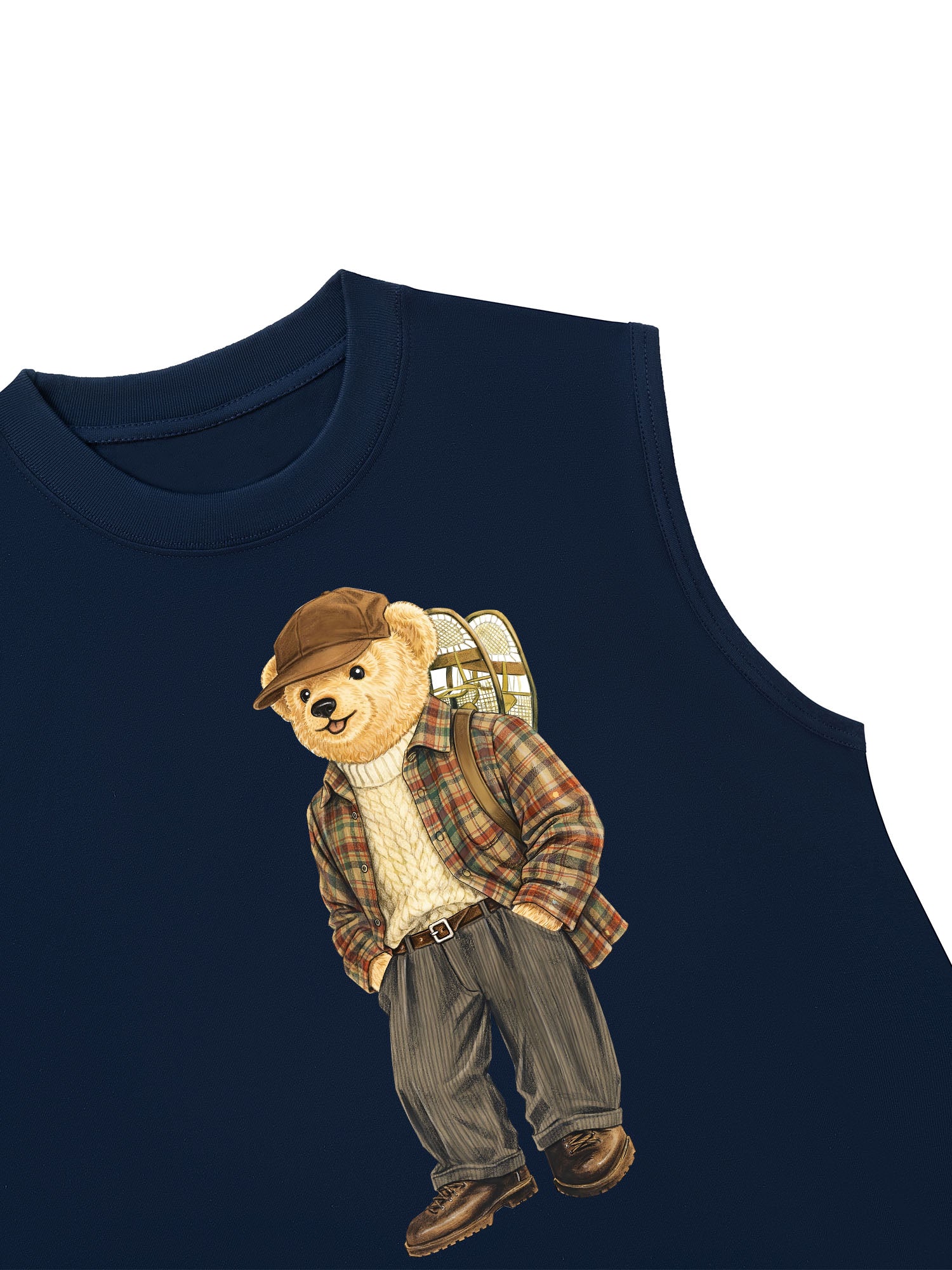 Áo Ba Lỗ Relaxed Fit Travel Vloger Bear