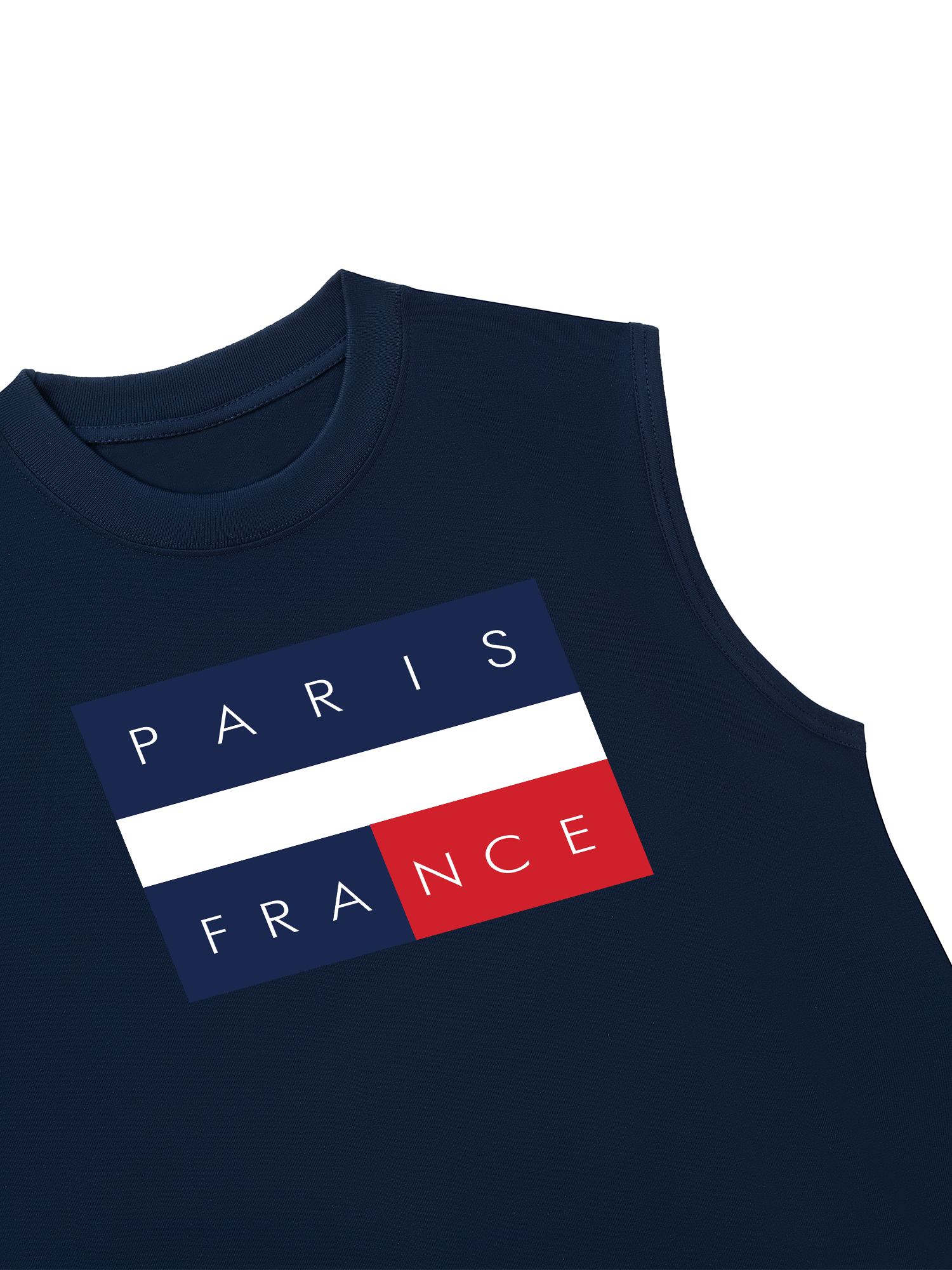 Áo Ba Lỗ Relaxed Fit Paris France Flag